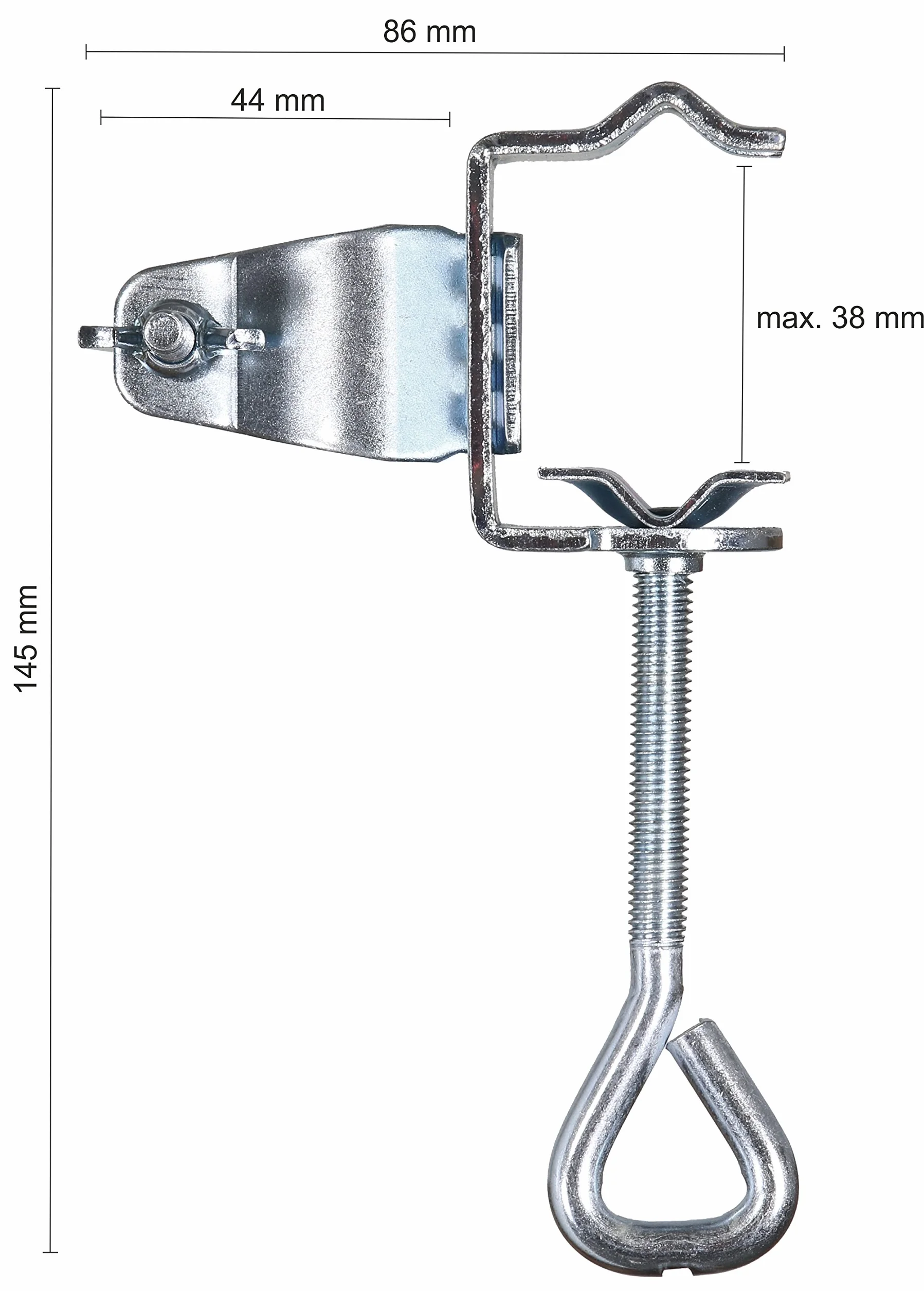 Schneider 801-00 Klamra Stołowa do Parasoli Przeciwsłonecznych ze Stali, Srebrny,