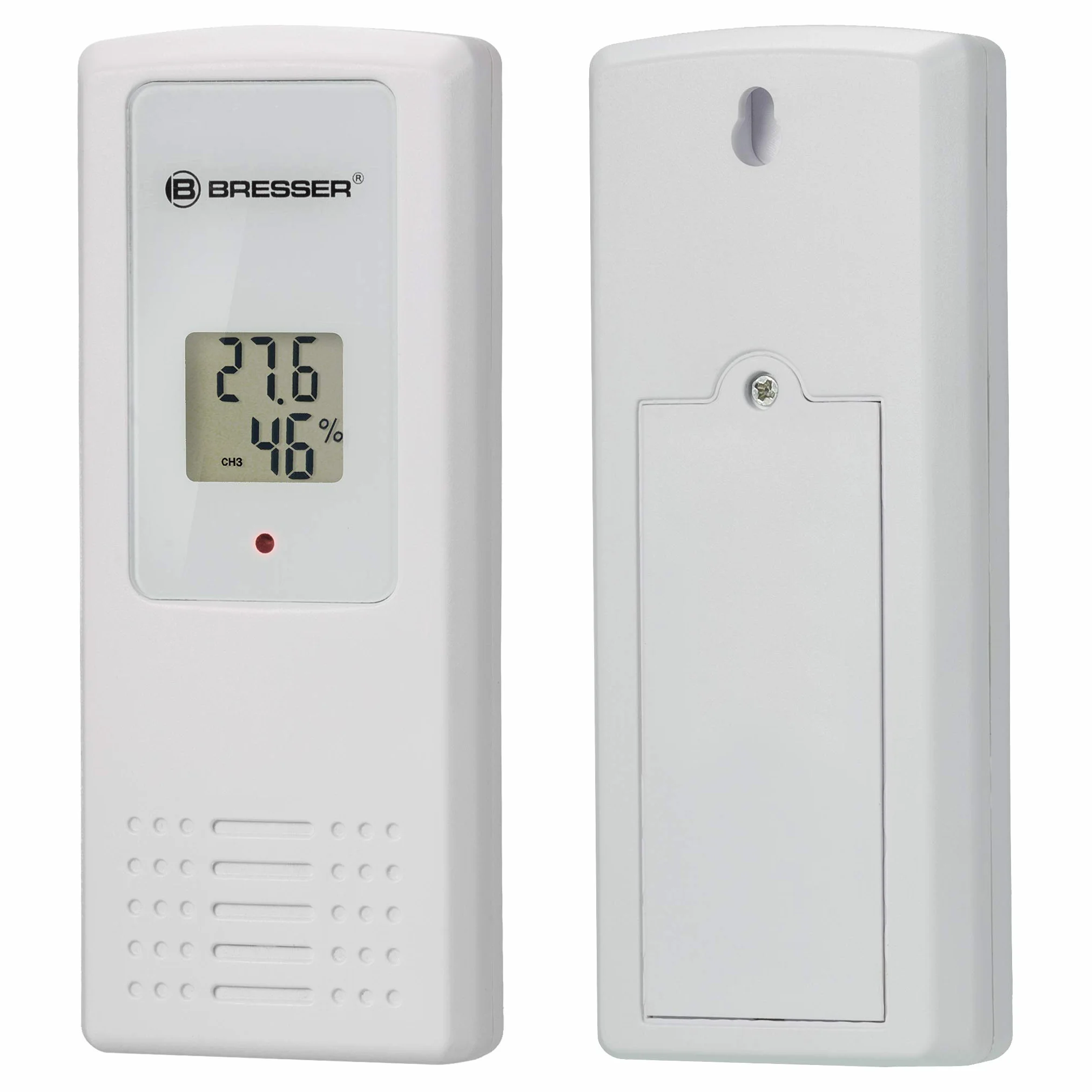 BRESSER Termohigrometr, biały, 10,5 x 2,5 x 12 cm