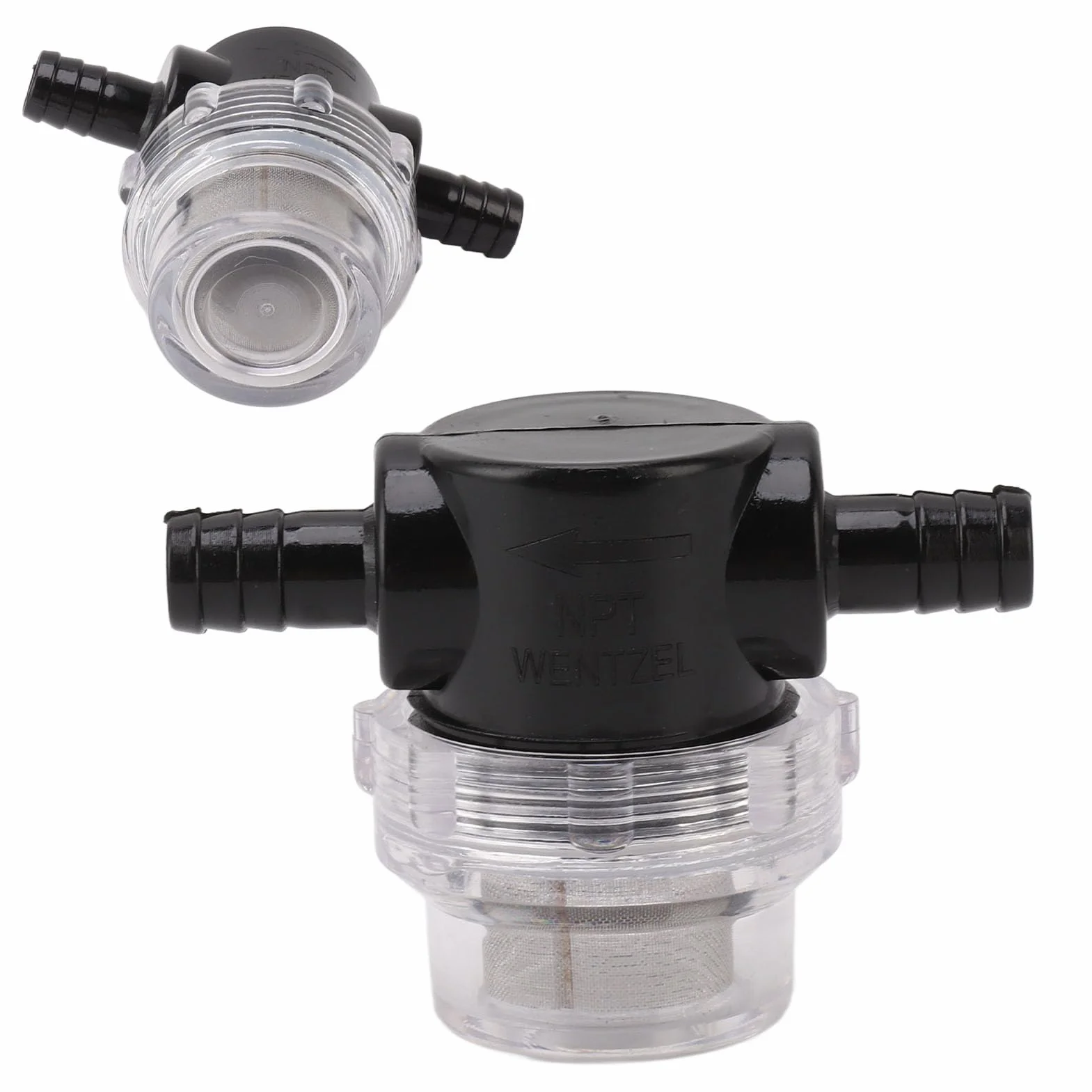 Haofy Sitko Pompy Wodnej 50 Mesh Stal Nierdzewna G1/4 Twist On – Filtr do Nawadniania z przezroczystą obudową Łatwe Monitorowanie i Zapobieganie Zatykaniu dla łodzi Morskich RV, Trawników i urządzeń