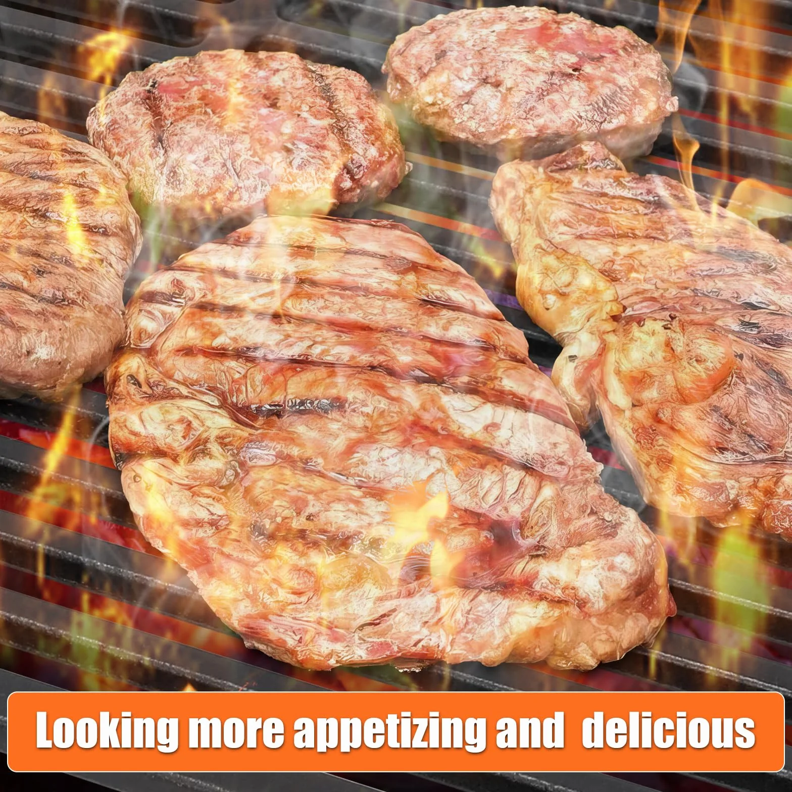 GFTIME Żeliwny ruszt do grillowania, 60 x 40 cm, emaliowany, prostokątny, do BBQ, grilla gazowego, grilla na węgiel drzewny i wielu innych, akcesoria do grilla, masywny ruszt części zamienne, żeliwo