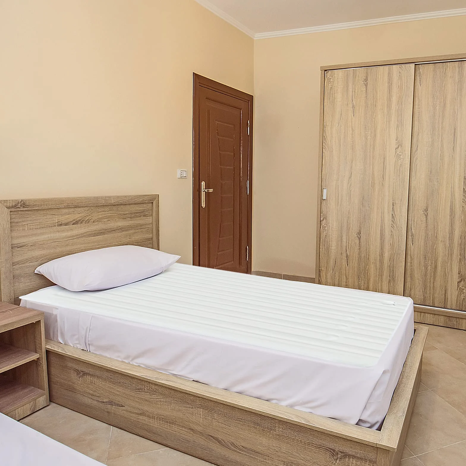 COSTWAY Podkładka grzewcza z automatycznym wyłączaniem, 2 strefy temperaturowe, ochrona przed przegrzaniem, 4 poziomy temperatury, podgrzewana podkładka pod łóżko można prać w pralce (80 x 150 cm)
