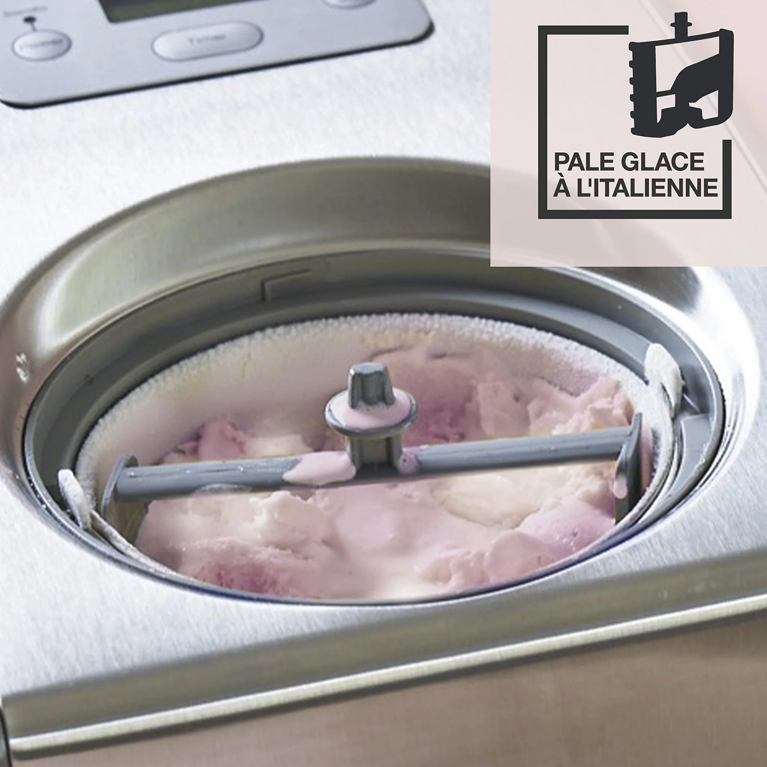 Cuisinart ICE100E Professional Maszynka Do Lodów, Stal Nierdzewna, 150 W, 1,5 L, Srebrny