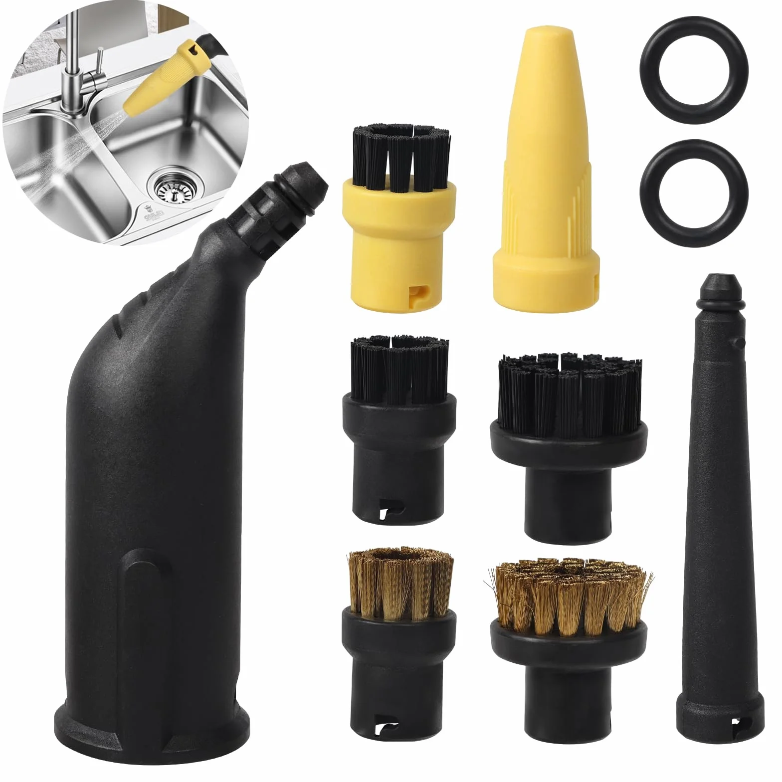 Zestaw 10 akcesoriów do czyszczenia parami, akcesoria Karcher do czyszczenia parą do odkurzaczy Karcher SC1 SC2 SC3 SC4 SC5 SC7 CTK10