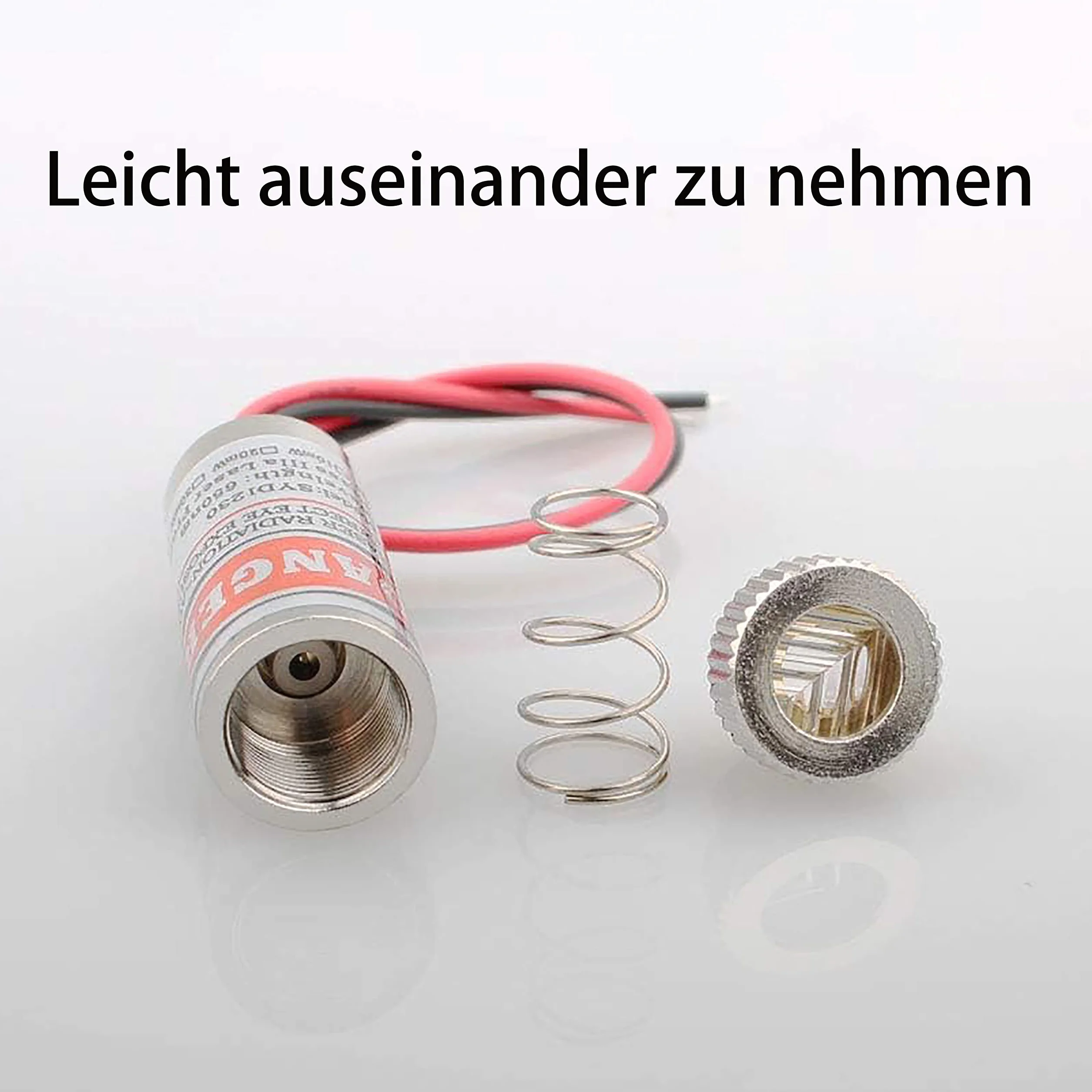 GERUI 4 sztuki modułów laserowych z możliwością ustawiania ostrości lasera krzyżowego z regulacją ostrości laserowej czerwony 3-5V 650nm z soczewkami z tworzywa sztucznego, laser krzyżowy, używany do