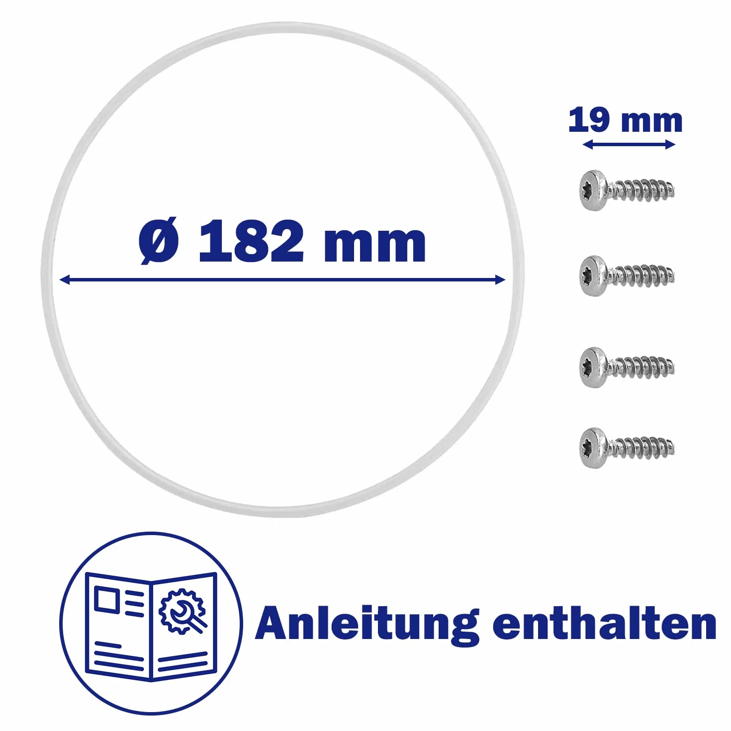 Zestaw Naprawczy Uszczelki Pompy Zmywarki Ø 182 mm Bosch Balay Siemens Neff