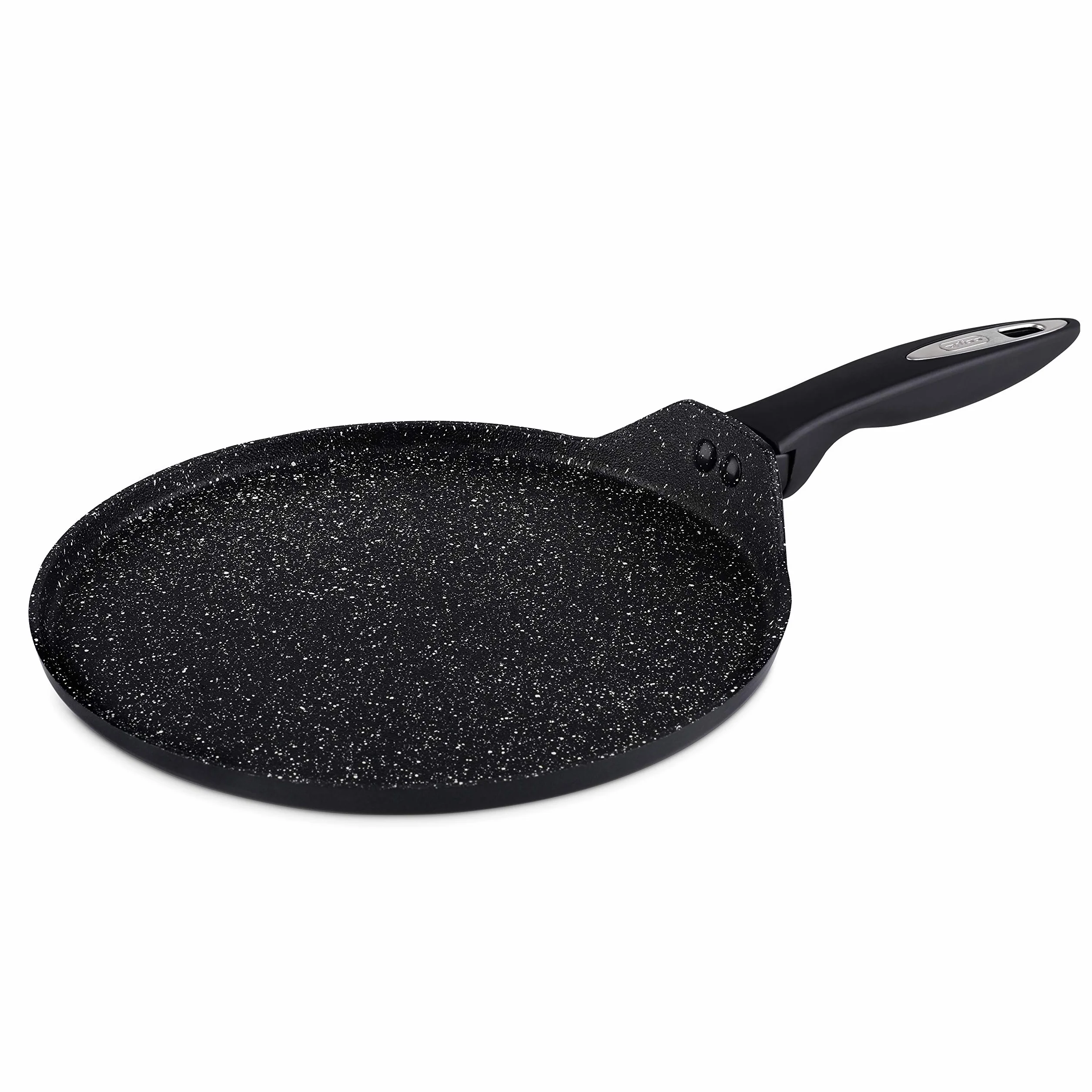 Zyliss E980130 Ultimate Patelnia do naleśników, 25cm/10in, wszystkie palniki, w tym indukcyjne, czarna, aluminium, 10 lat nieprzywierająca gwarancja