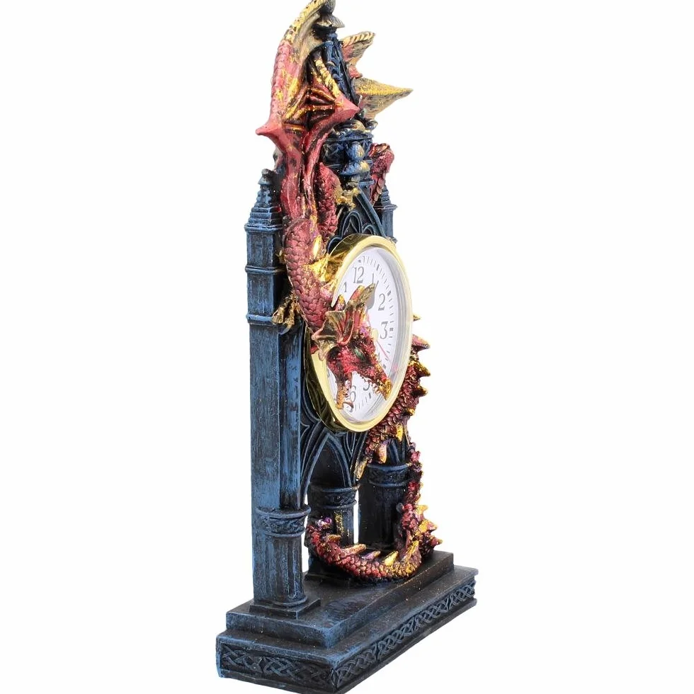 Nemesis Now AL50380 Zegar strażnika czasu, 17 cm, czerwony