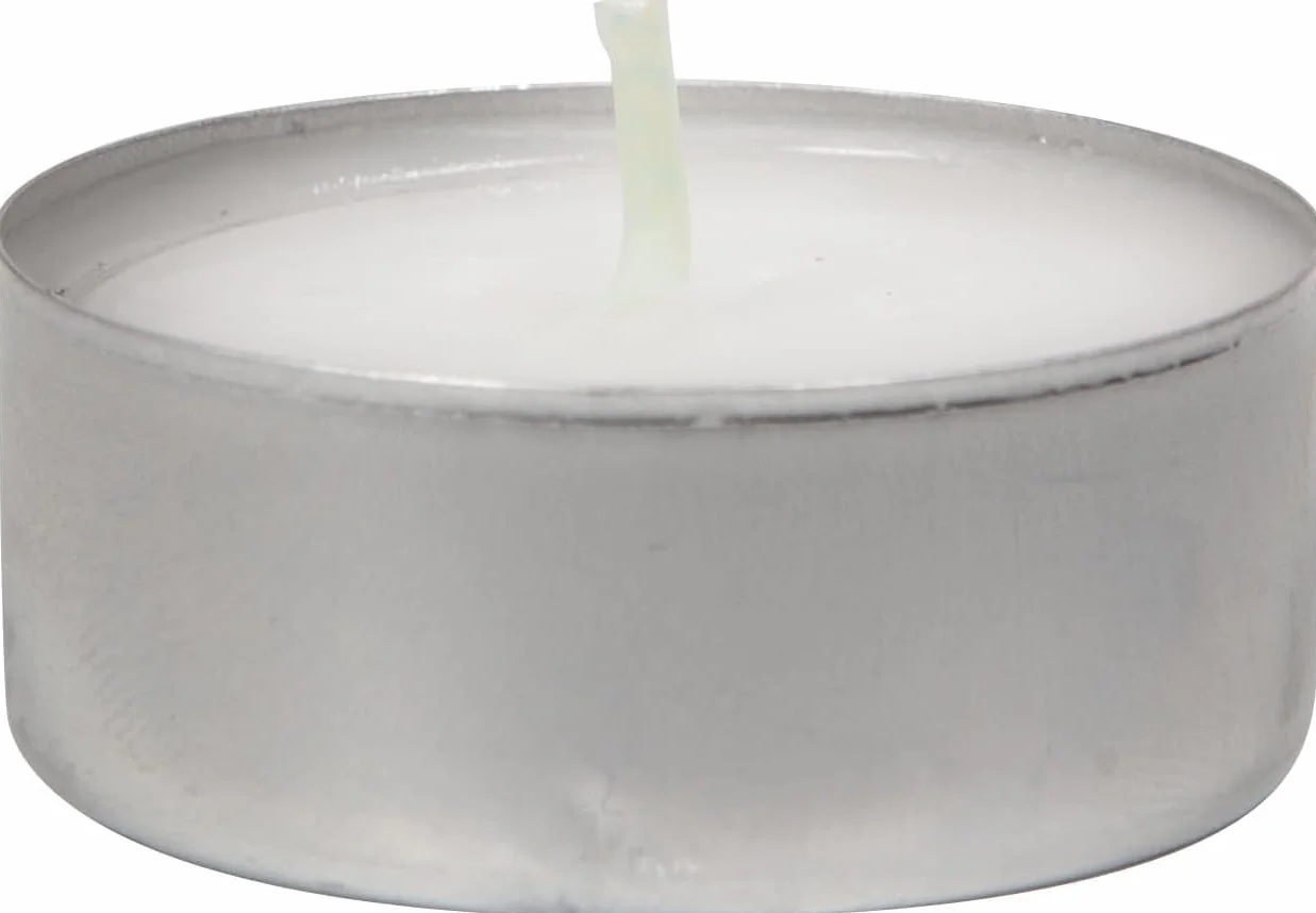 Horeca Candles - Białe, Bezzapachowe Świece Tealight Premium - Zestaw 50 Sztuk - Czas Palenia 8 Godzin