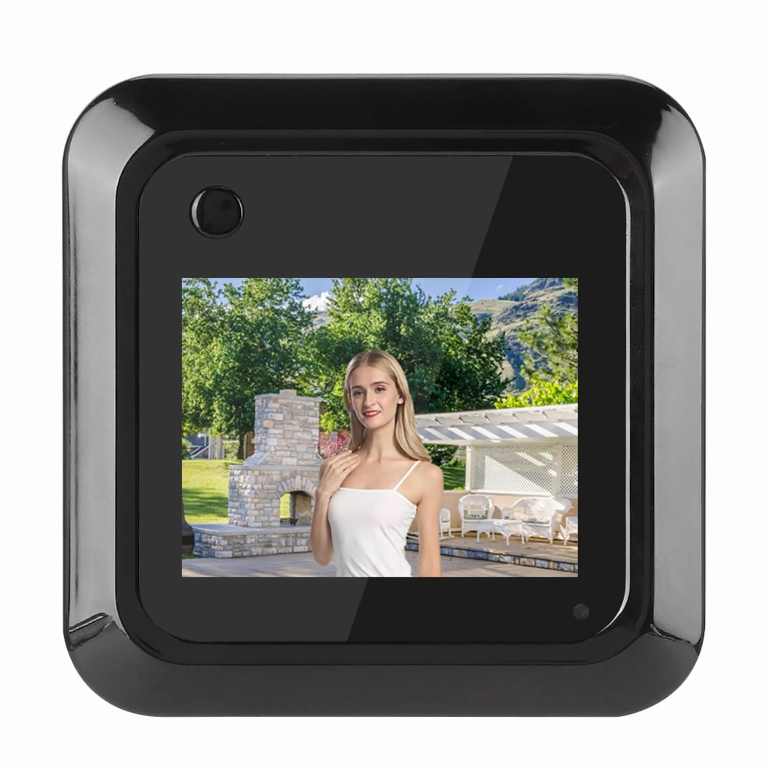 Inteligentny Wizjer Drzwiowy o Przekątnej 2,4 Cala Wyświetlacz TFT LCD Kamera Szerokokątna 0,3 MP 95° Nagrywanie zdjęć Ciekłokrystaliczny Wyświetlacz TFT o Przekątnej 2,4 Cala