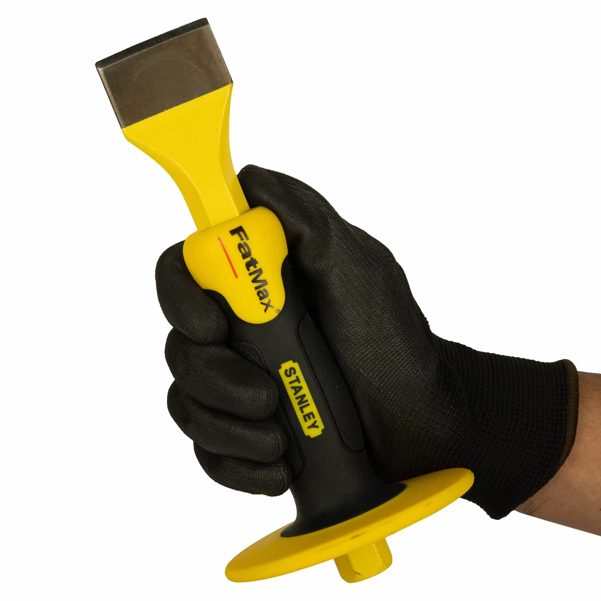 STANLEY Praktyczny Cincel albañil boca ancha FatMax z protector 45 x 215mm dla profesjonalistów i majsterkowiczów do codziennego użytku 215mm
