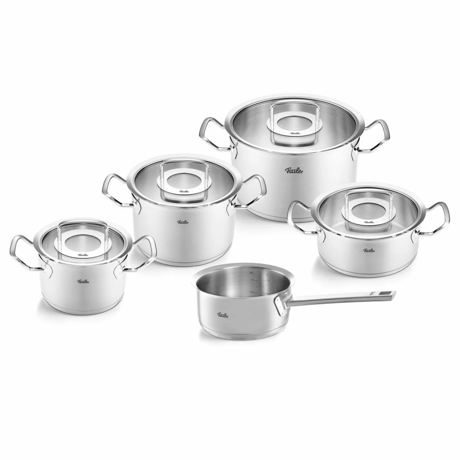 Fissler Zestaw Garnków Srebrny 5 elementów