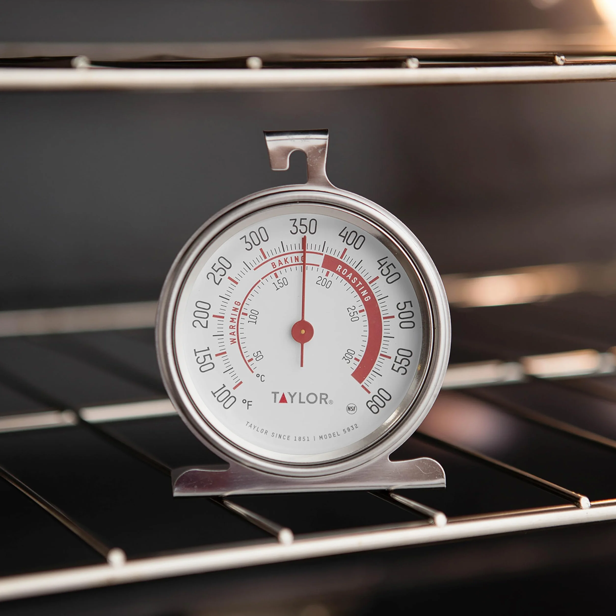 Taylor Precision Products Classic Series Termometr z dużą tarczą zamrażarka lodówka srebrny