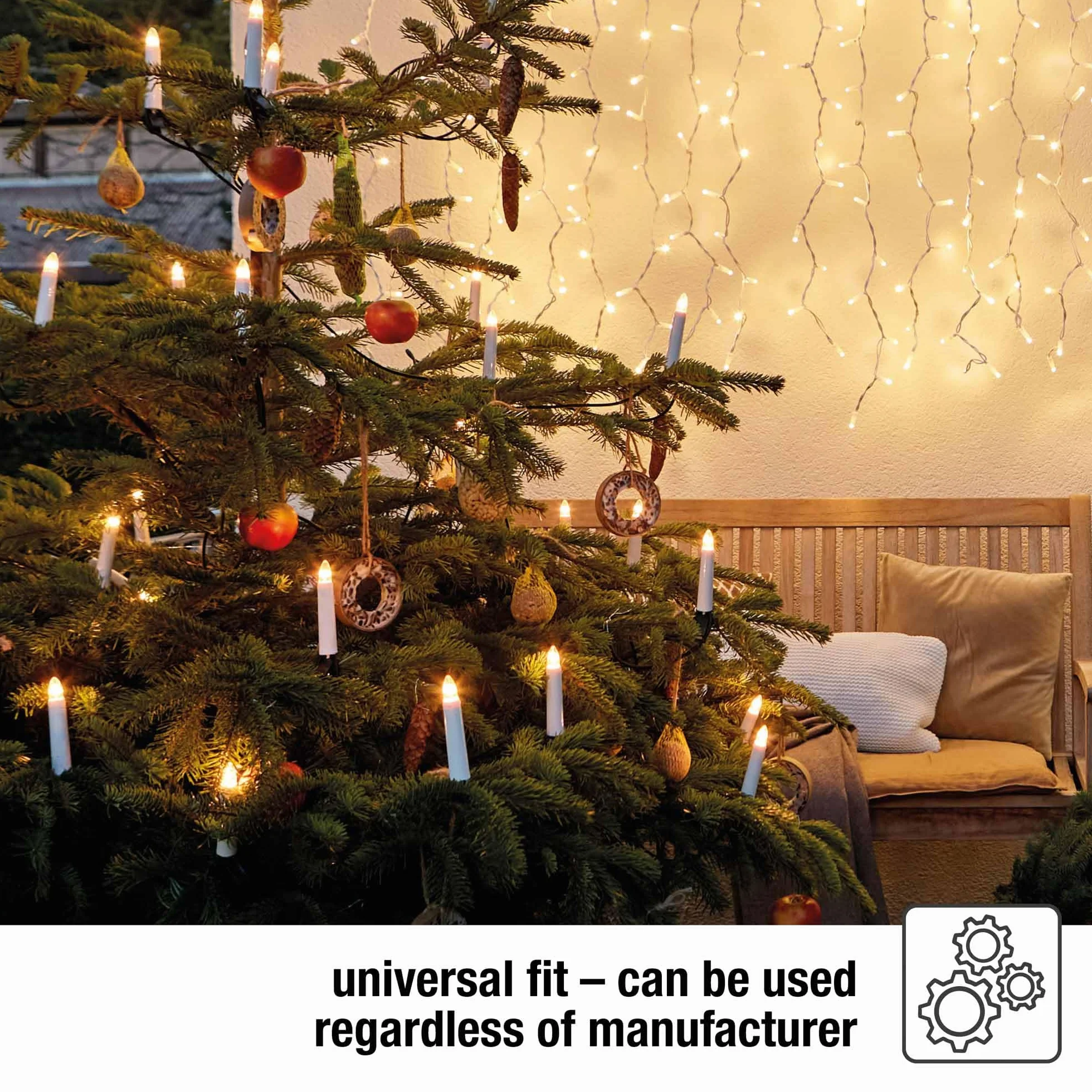 hellum Zapasowe świece LED filament 12 V 0,5 W do łańcuchów świetlnych i łuku świetlnego, 3 sztuki świec ryflowanych E10 (Ø 10 mm) pasują do 20 punktów świetlnych, 17 lumenów, zapasowe świece, łańcuch