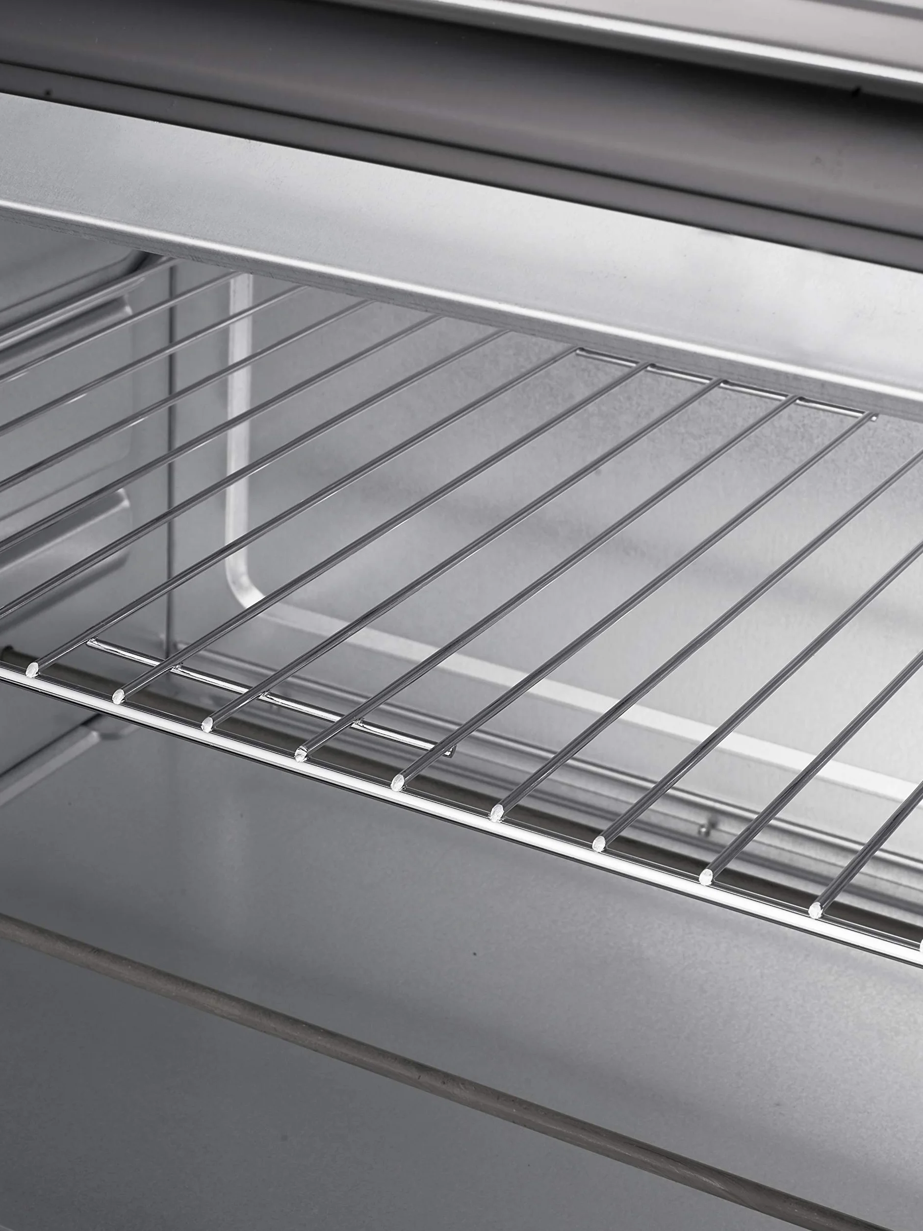 MPM MPE-07/T Piekarnik elektryczny, Termoobieg, Pojemność 45 l, Regulacja Temperatury (od 100 do 230°C), Czasomierz 60 minut, Rożen do Kurczaka,Obudowa ze Stali Nierdzewnej w Kolorze Czarnym, 2000W