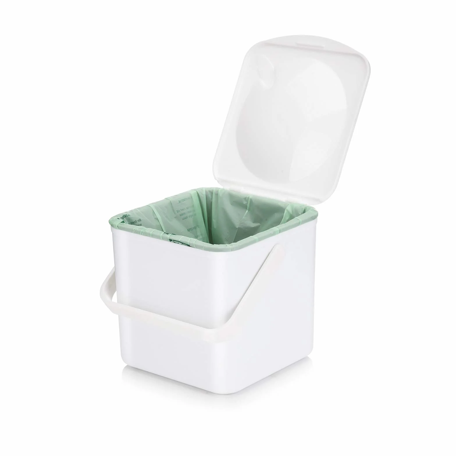 Minky Biały kompost pojemnik na żywność, jeden rozmiar