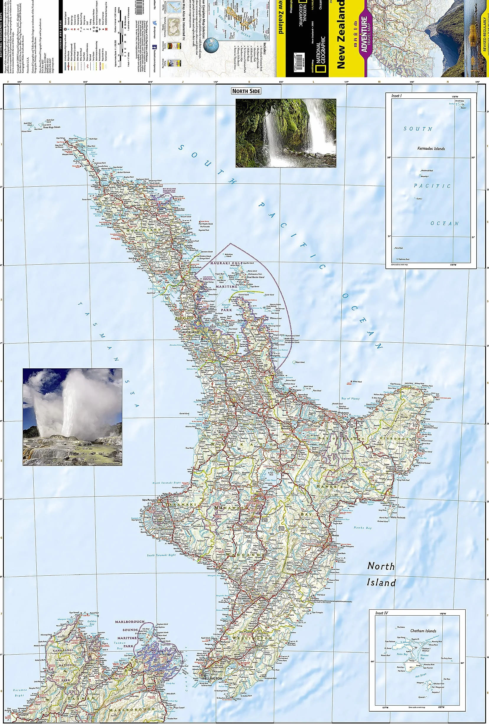 NEW ZEALAND 1/1M1: Adventure Maps: 3500
