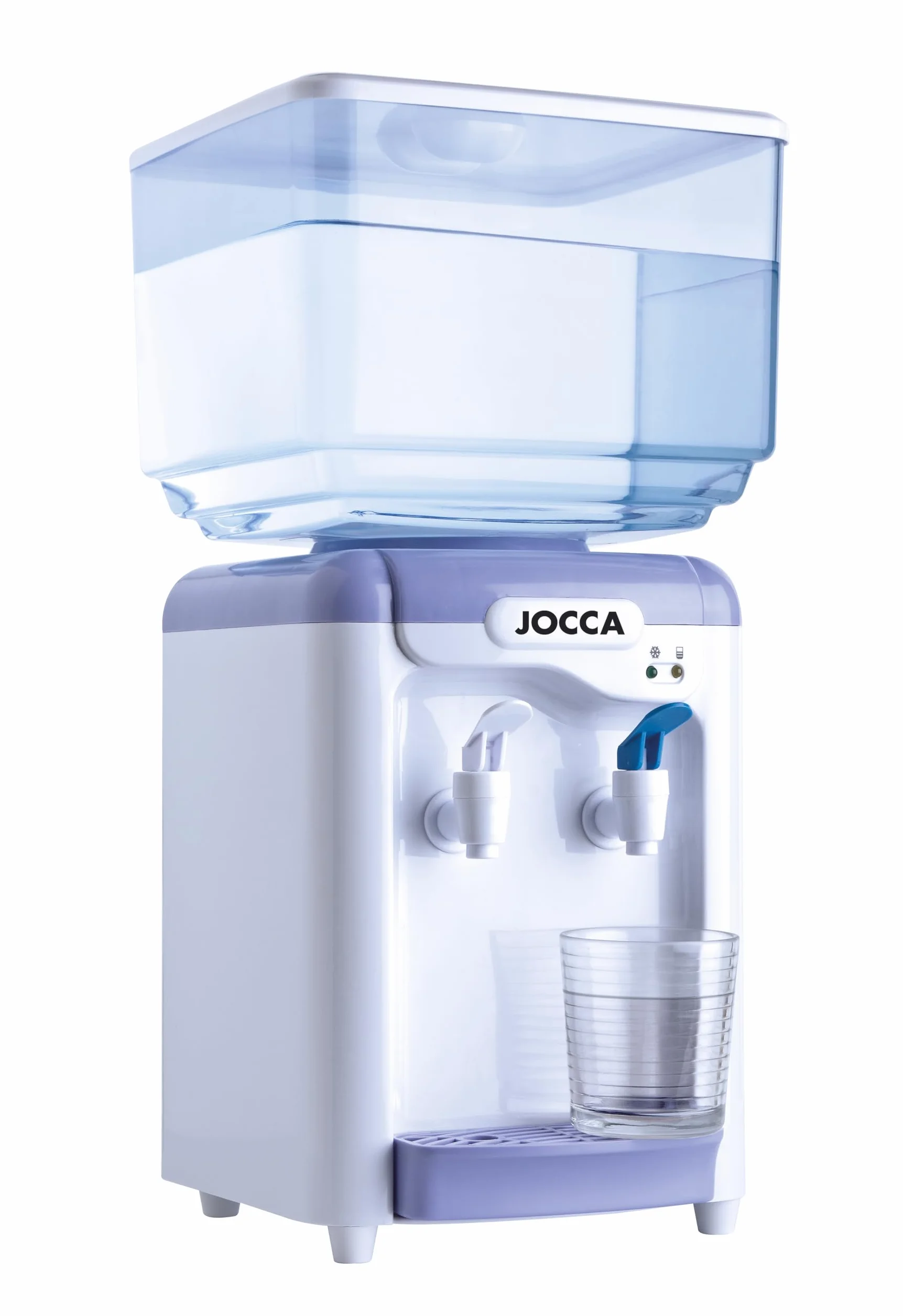 JOCCA Dozownik wody 7-litrowy zbiornik kraniki zimna ciepła woda BPA 24,5x23x34 cm