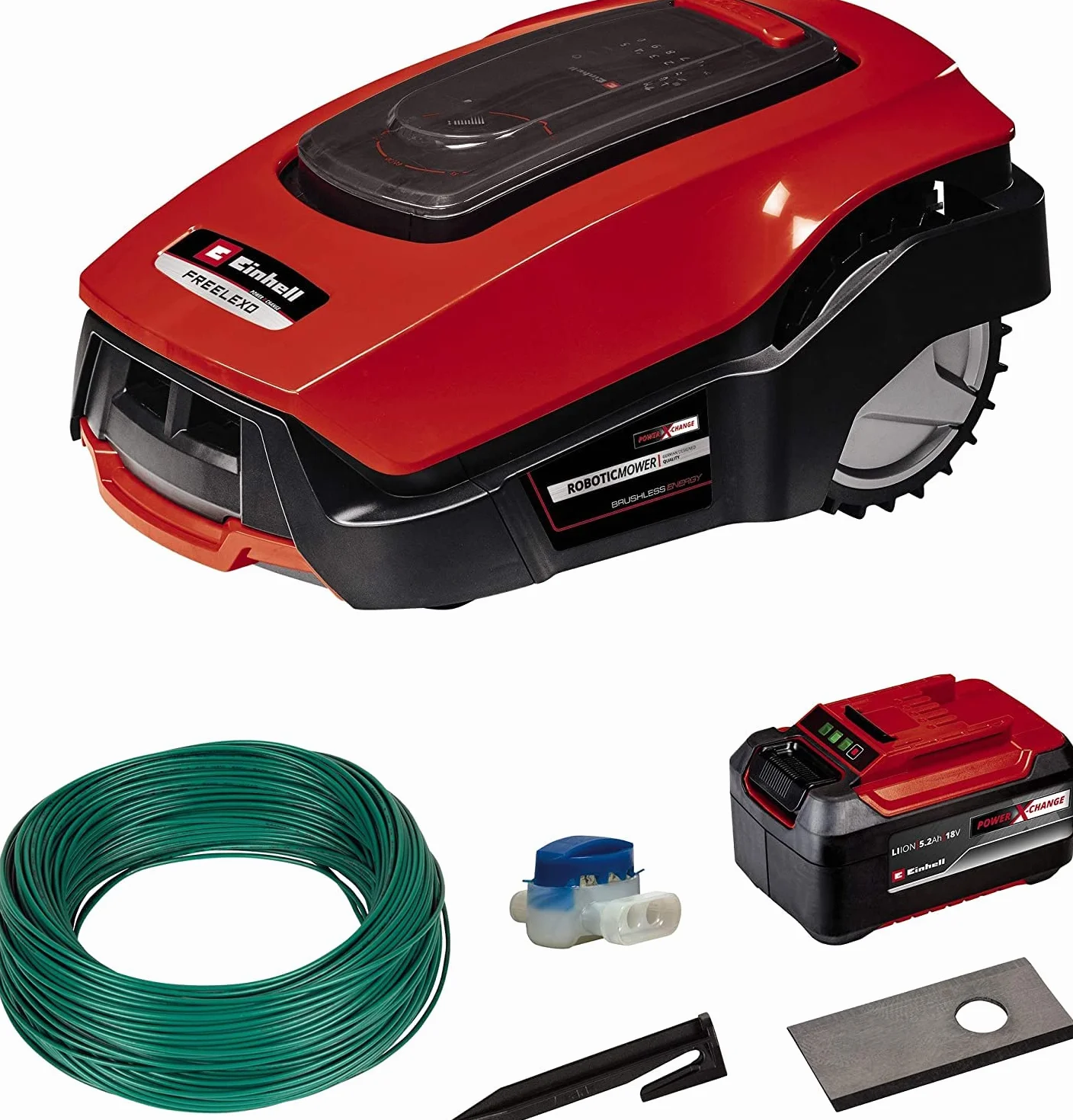 Einhell Freelexo 1200 Lcd Bt Robot Koszący, Czerwony/Czarny, do 1200 m²