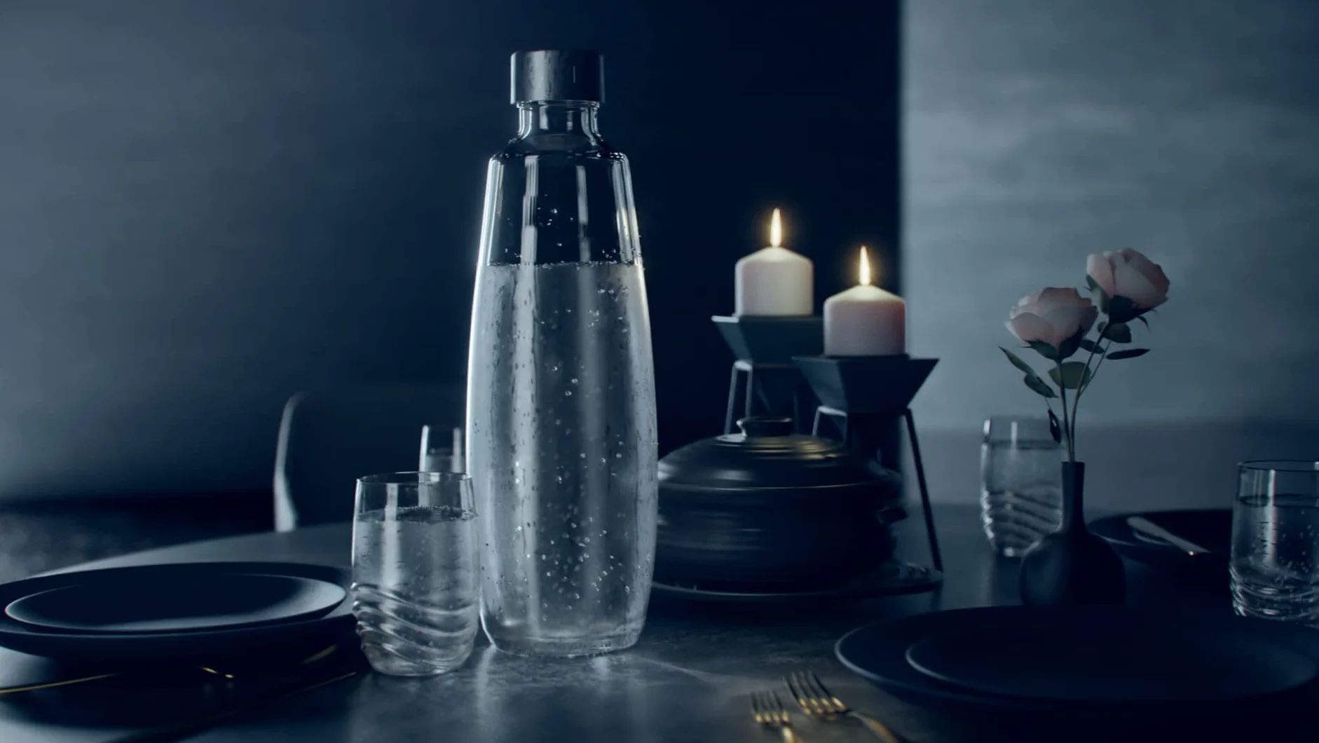 SodaStream 1 Litrowa Szklana Butelka, 3000090