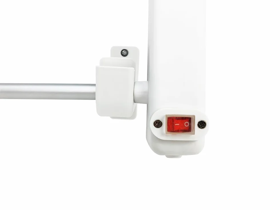 Jocca - Elektryczny wieszak na ręczniki do ściany w łazience | Podgrzewacz suchy ręcznik | Suche, Rozgrzej szybko ręczniki | Wskaźnik światła | Niskie zużycie | Zestaw montażowy w zestawie (biały)