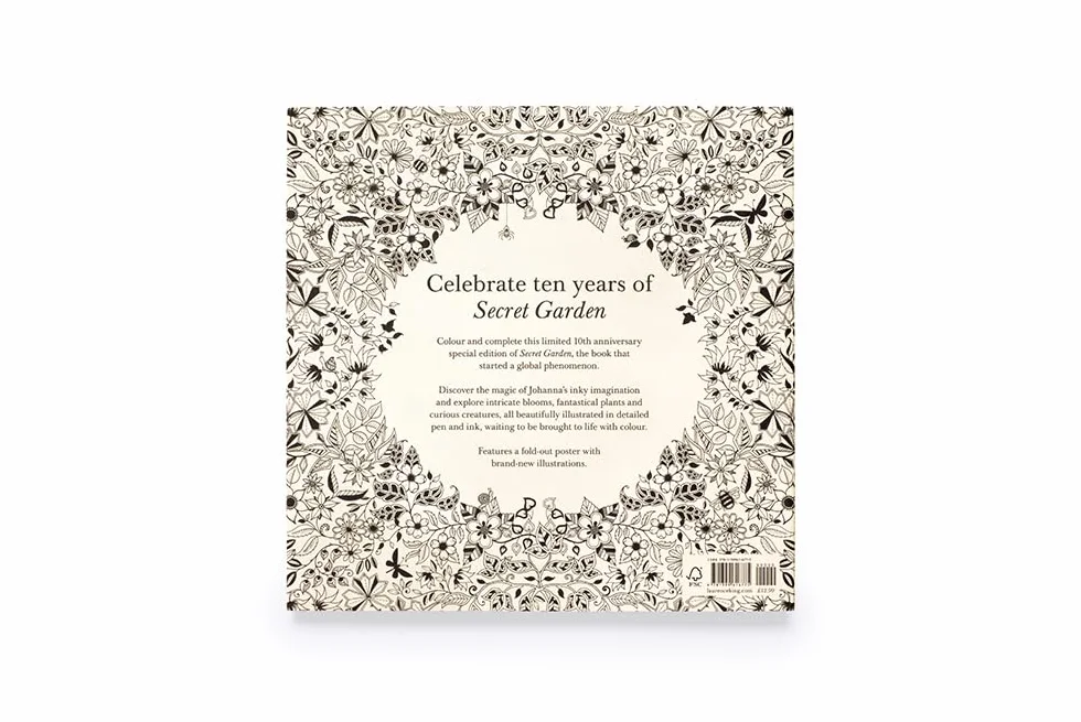 Secret Garden An Inky Treasure Hunt and Colouring Book /anglais: Secret Garden: 10th Anniversary Limited Special Edition