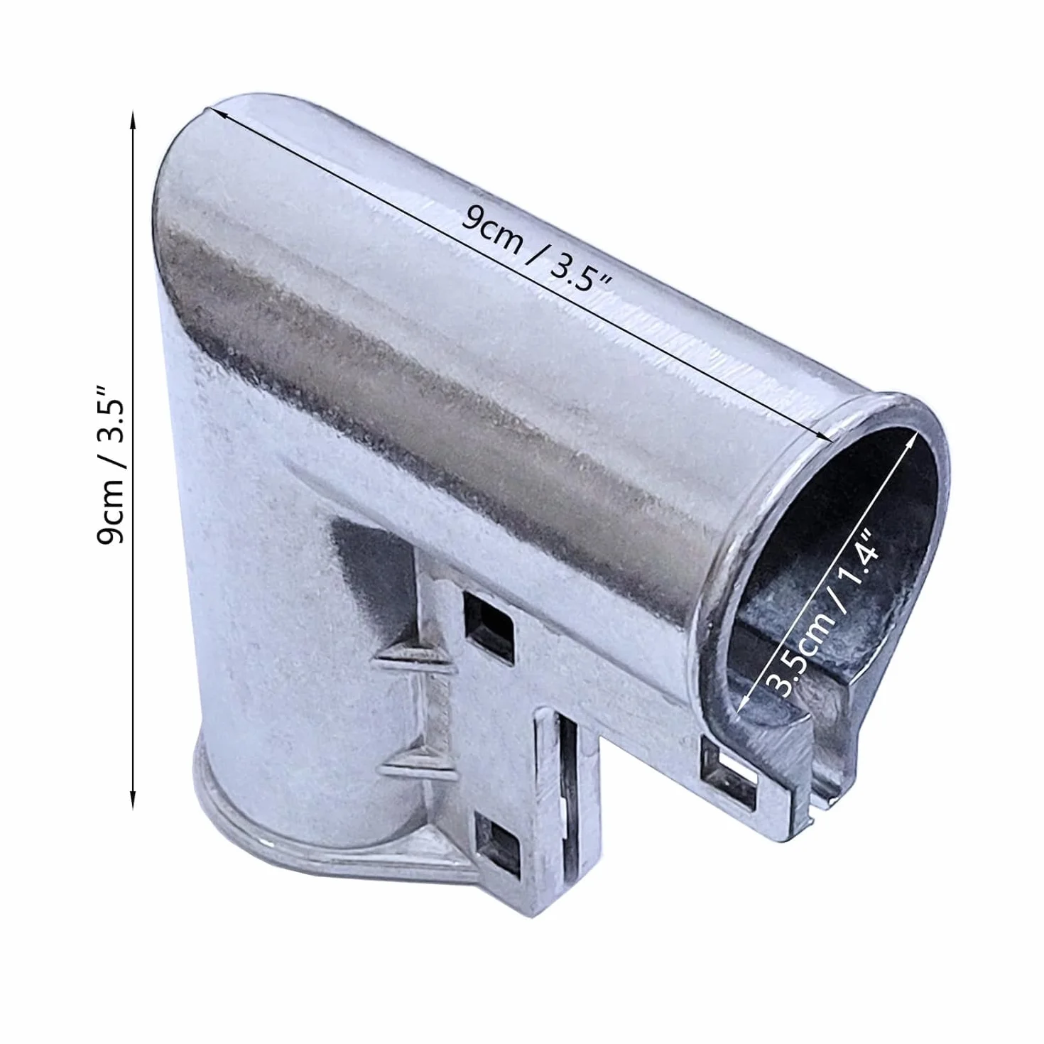 8 x aluminiowy narożnik ogrodzeniowy z ogniwami łańcucha 1 3/20.3 cm x 1 3/20.3 cm do łokcia bramy narożnej ALU