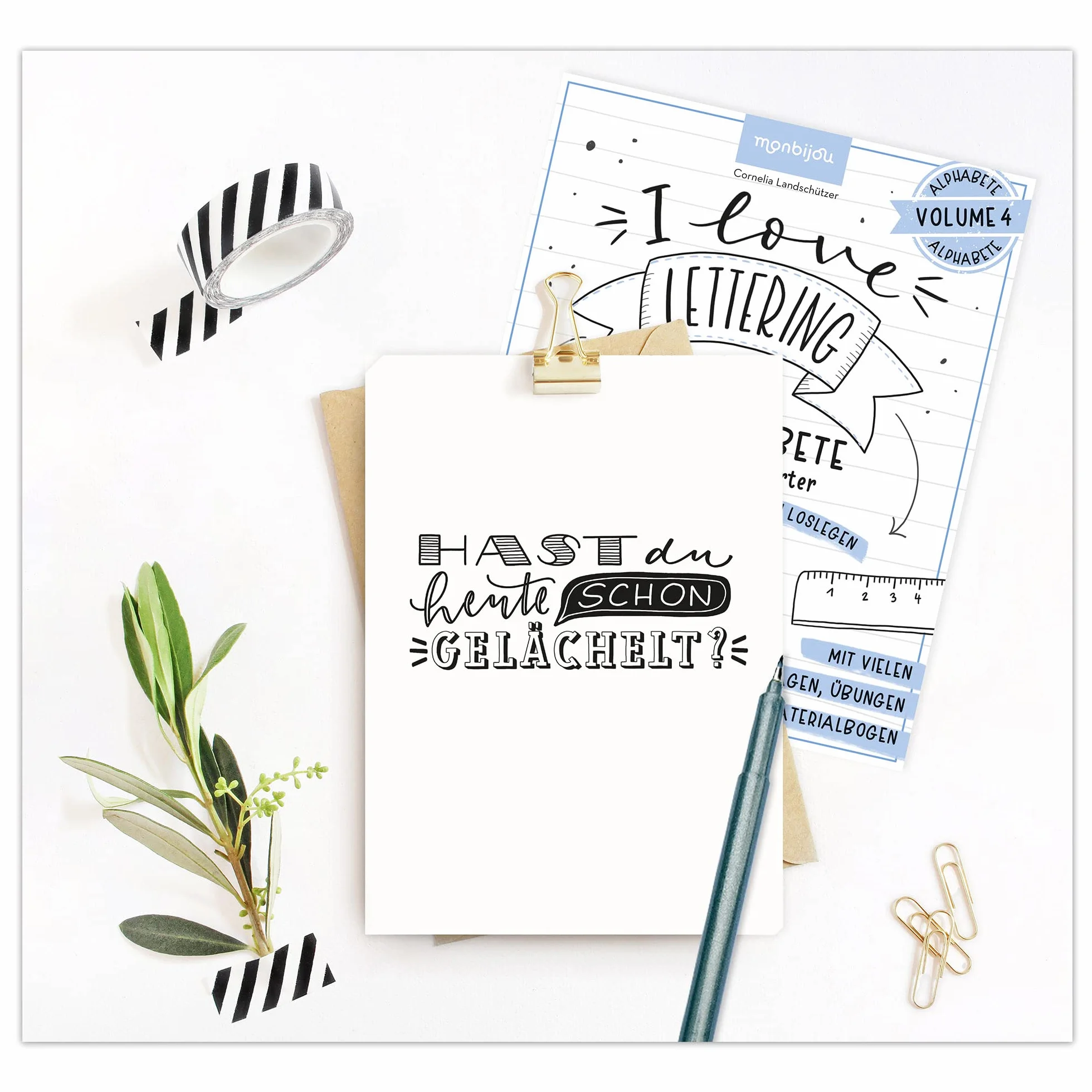 I love Lettering - 22 Alphabete für Schnell-Starter: Volume 4: Das Handlettering-Buch zum direkt Loslegen: mit vielen Vorlagen, Übungen & Materialbogen