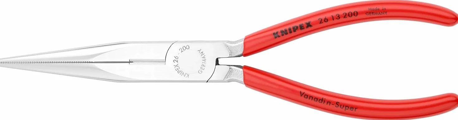 KNIPEX Szczypce tnące półokrągłe (wydłużone typu bociani dziób”) chromowany z tworzywa sztucznego, powlekane 200 mm, 26 13 200