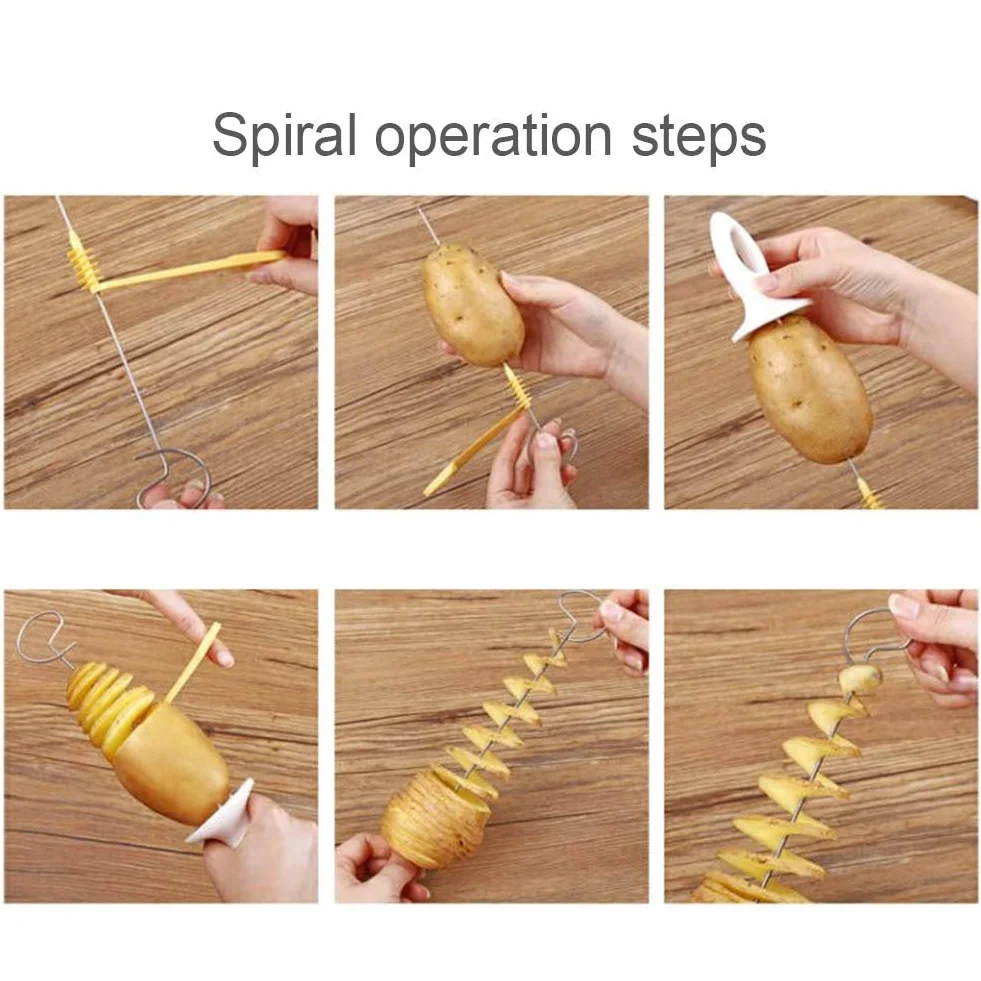 Tornado Potato spiralna krajalnica do ziemniaków, stal nierdzewna