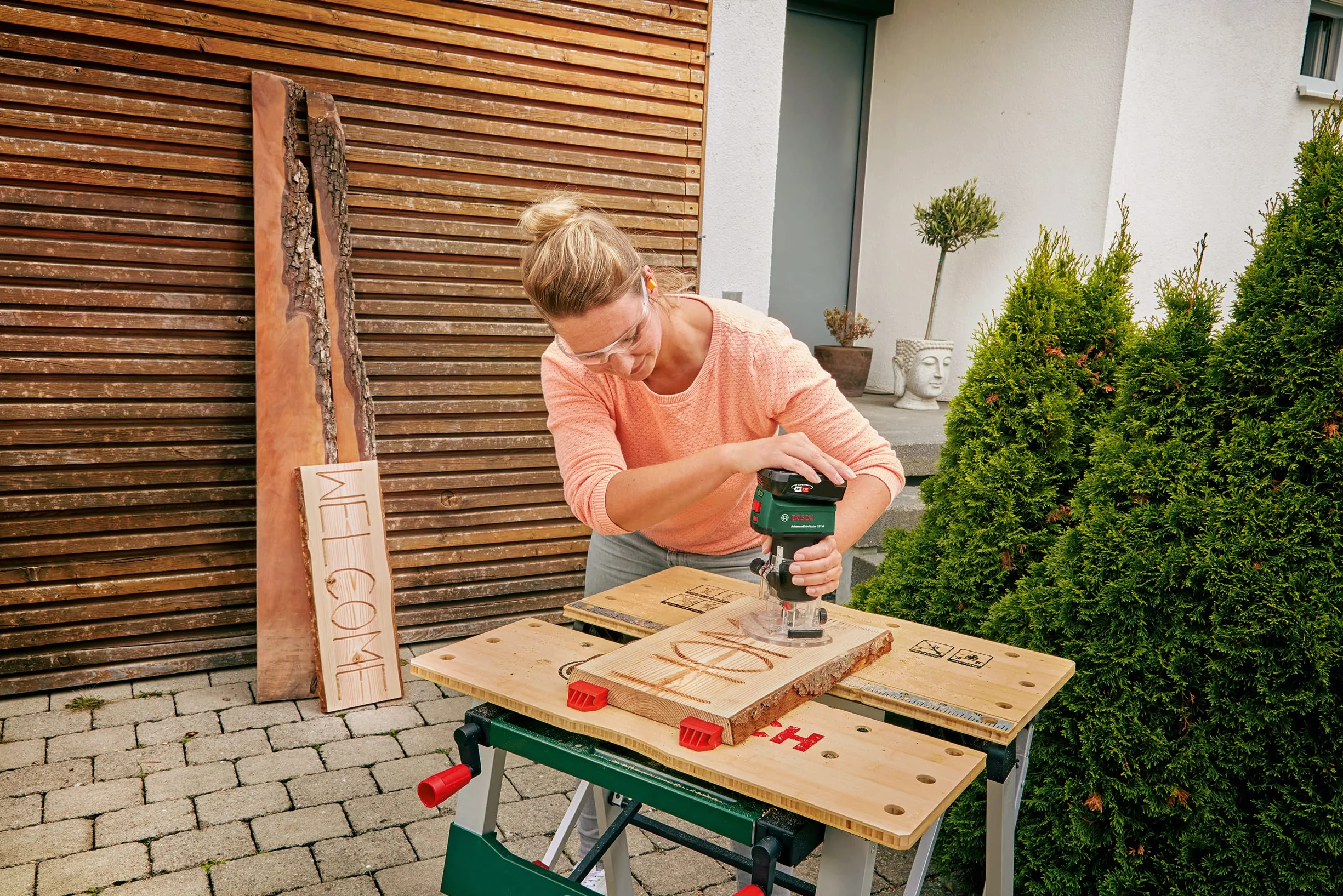 Bosch Accessories 1 x prowadnica równoległa (do Advanced TrimRouter 18V-8, akcesoria frezarka)