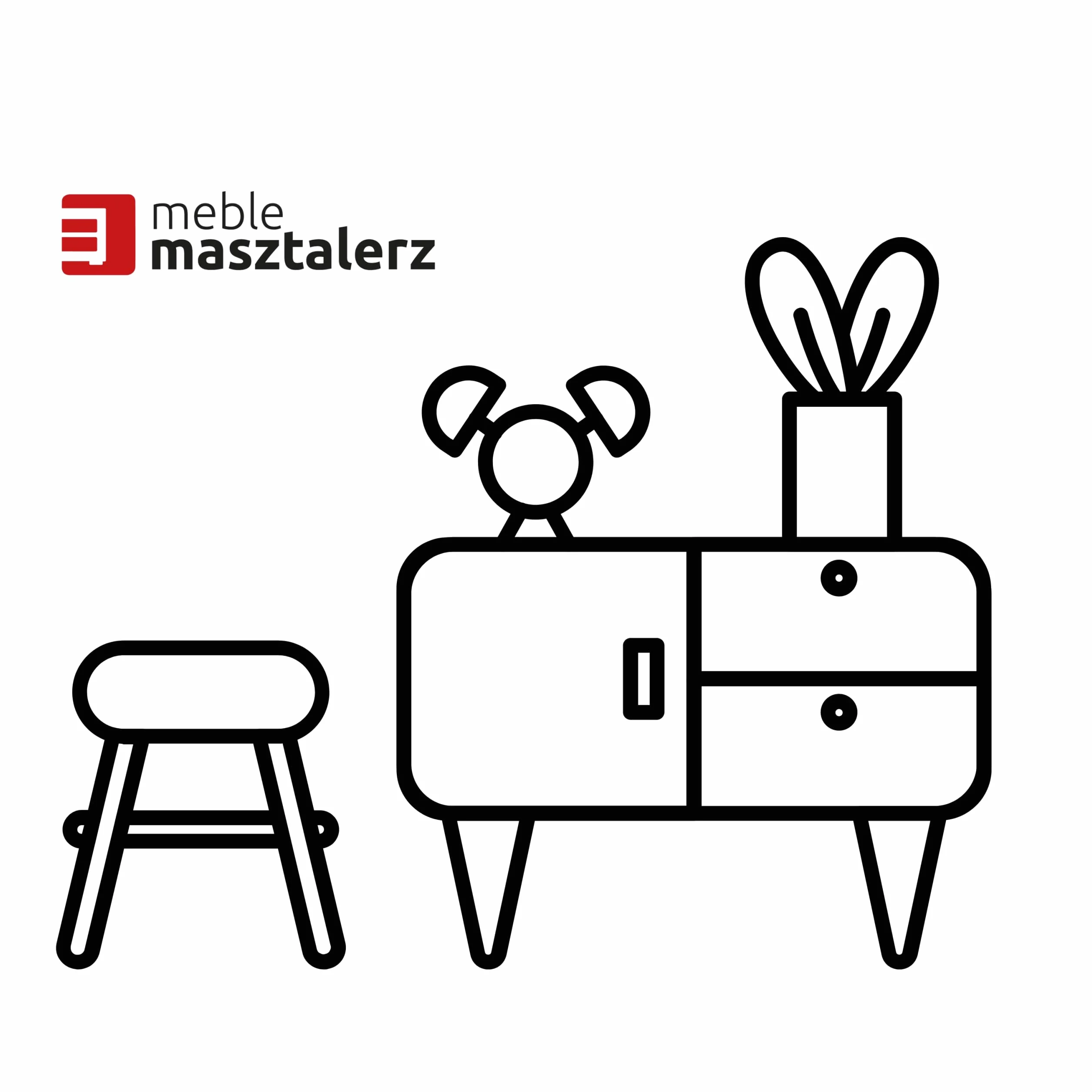 meble masztalerz Szafka RTV 120 cm - Czarny Mat - 2 x Drzwi - Szafka pod Telewizor - Wolnostojąca & Nowoczesna z Miejscem do Przechowywania - Stolik do Salonu - Czarna 120x38,5x39 cm