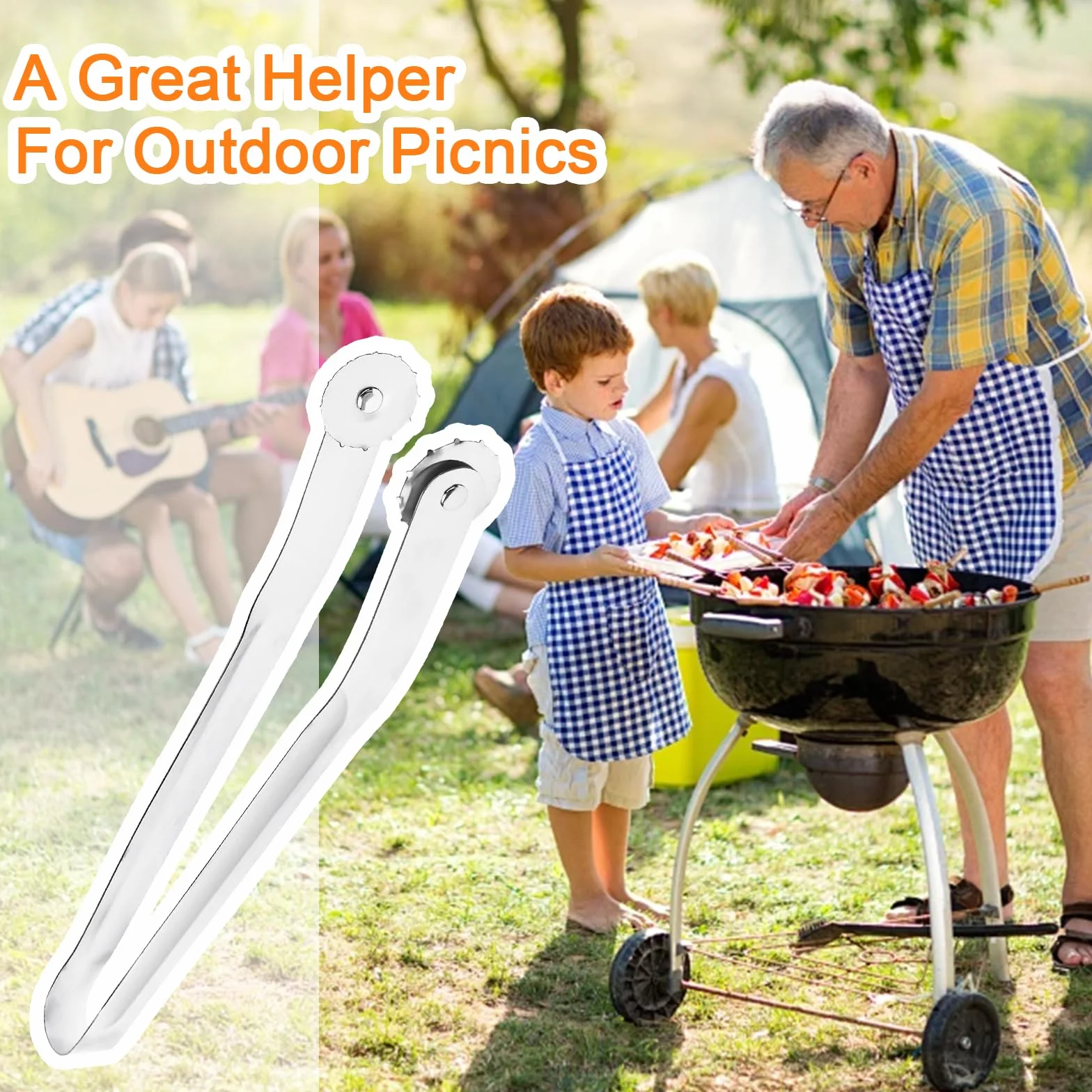 barbecue szczypce do kiełbasy, szczypce do grilla ze stali nierdzewnej szczypce kuchenne