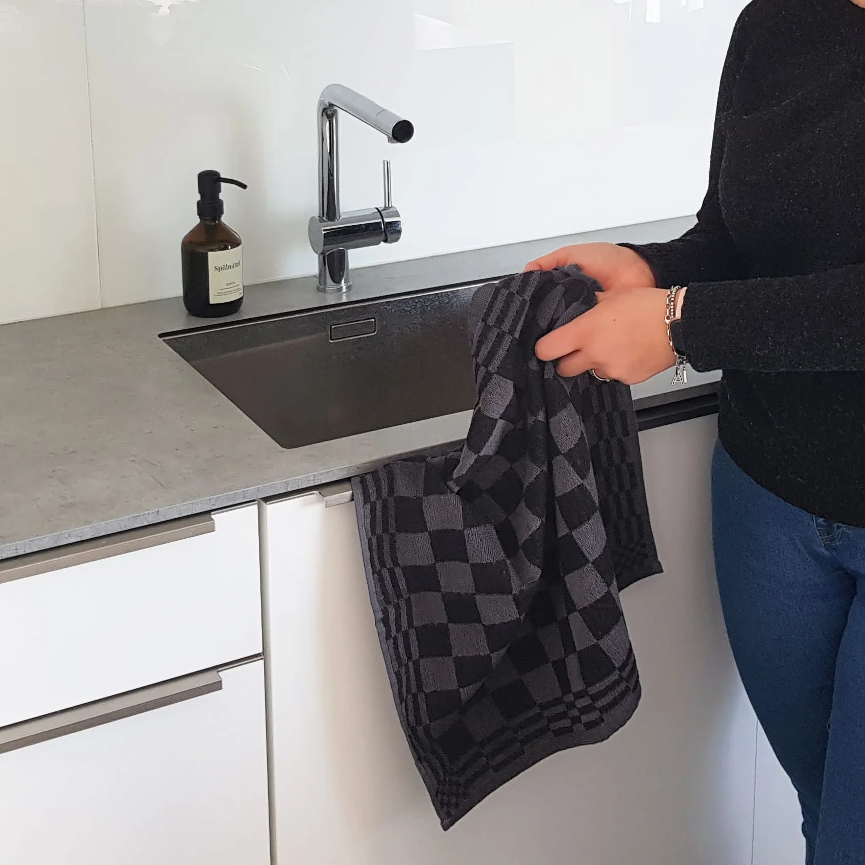 ZOLLNER Ścierka Kuchenna Frotte 50x50 cm 4 Ręczniczki do Naczyń