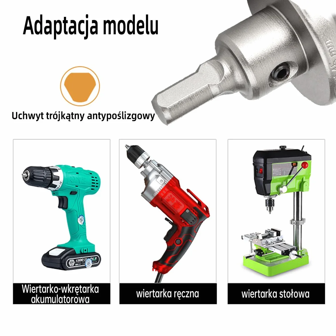SUQIN 20mm Wiertło z Węglików Spiekanych z Wiertłami Pilotowymi, TCT Otwornica Bimetalowa Wiertłem Do Metali, Stali, Stali Nierdzewnej, Aluminium, Tworzyw Sztucznych