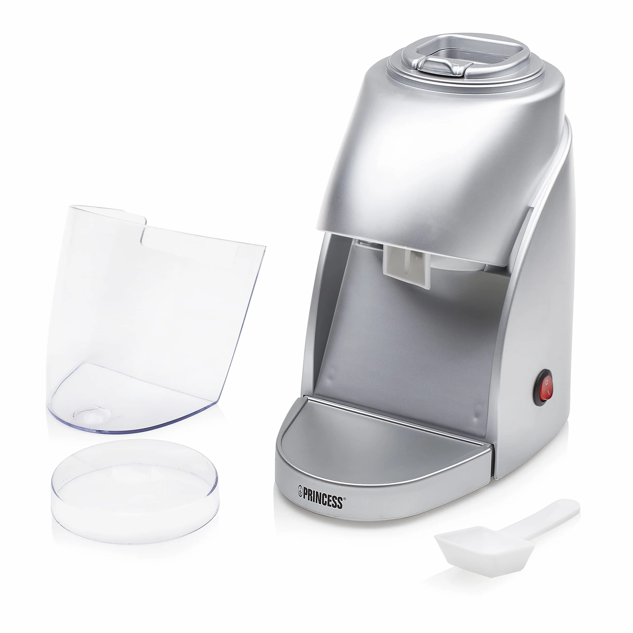 Princess Elektryczna kruszarka do lodu – rozdrabnia 300 g lodu na minutę (pojemnik 600 ml) / z włącznikiem/wyłącznikiem, 282984