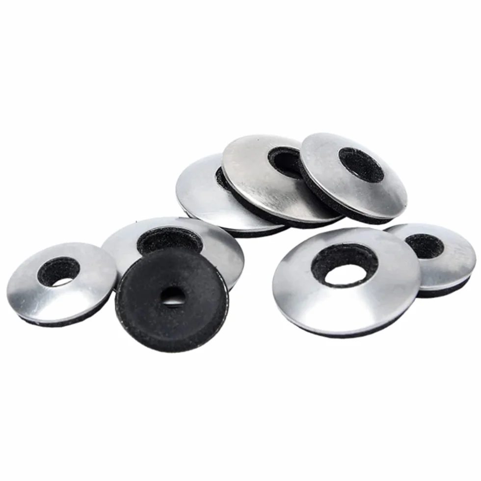 20 szt Podkładki uszczelniające 304 Stal nierdzewna Neopren EPDM Uszczelka zespolona Wodoodporne podkładki, 5,5 mm ID, 16 mm OD, 2,5 mm grubości