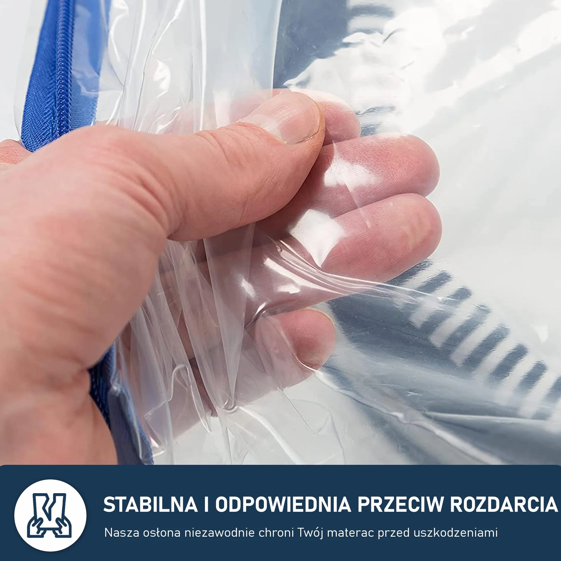 Pokrowiec na Materac z Zamek kotwicy - Rozmiarów od XS do XXL, Ultra odporny materiał (140µ), odporne na rozdarcia, Wielokrotnego Wodoodporny - Idealne do Przechowywania, Transportu 160 x 200