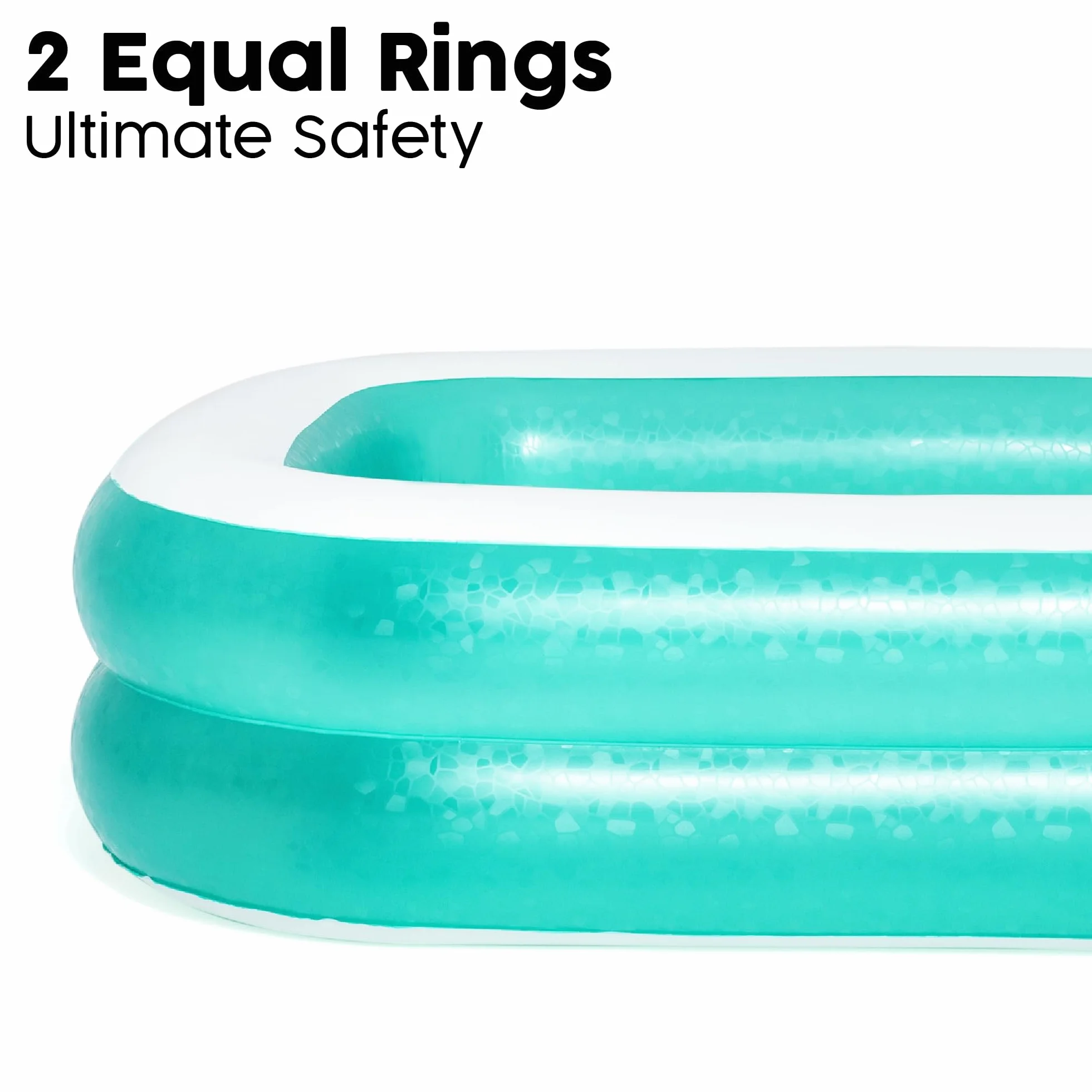 Bestway® 6'7" x 59" x 20"/2.01m x 1.50m x 51cm Rectangular Pool