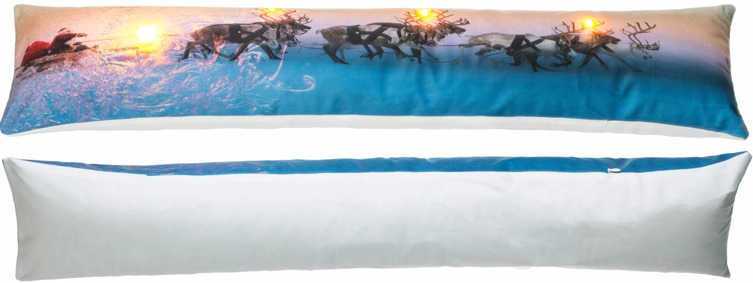 Brandsseller LED podświetlana pętla drzwiowa z timerem, poduszka antyprzepływowa, dekoracyjna 90 x 20 cm