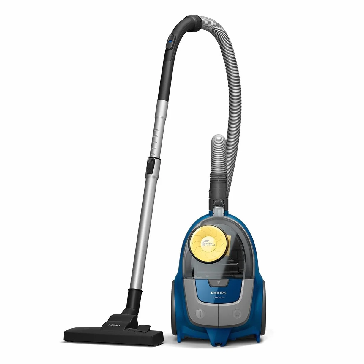 Philips Odkurzacz bezworkowy z Serii 2000, duża moc ssania - 850W, Filtr Super Clean Air, Technologia PowerCyclone 4, Uniwersalna Nasadka do każdego typu podłóg, mały i lekki, niebieski (XB2125/09)