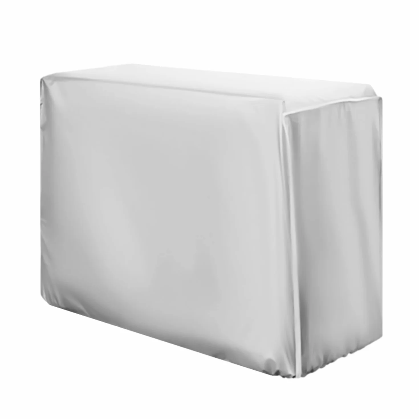 1 sztuka, 80 x 28 x 54 cm, zewnętrzna osłona klimatyzacji, osłona klimatyzacji, pyłoszczelna, wodoszczelna, nierdzewna, odporna na starzenie (srebrna)