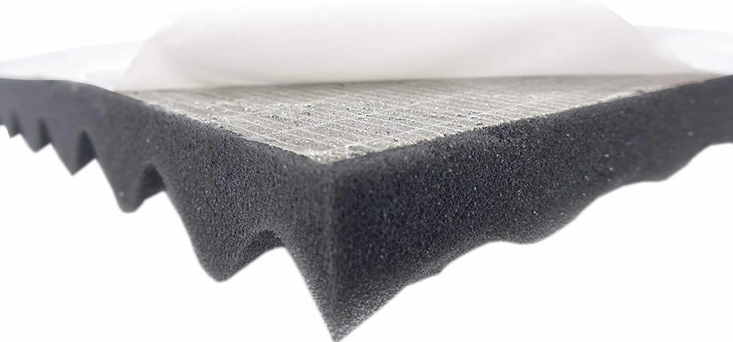 Pianka z wypustkami, samoprzylepna – 100 cm x 50 cm x wys. – pianka Dibapur (100 cm x 50 cm x 4 cm)
