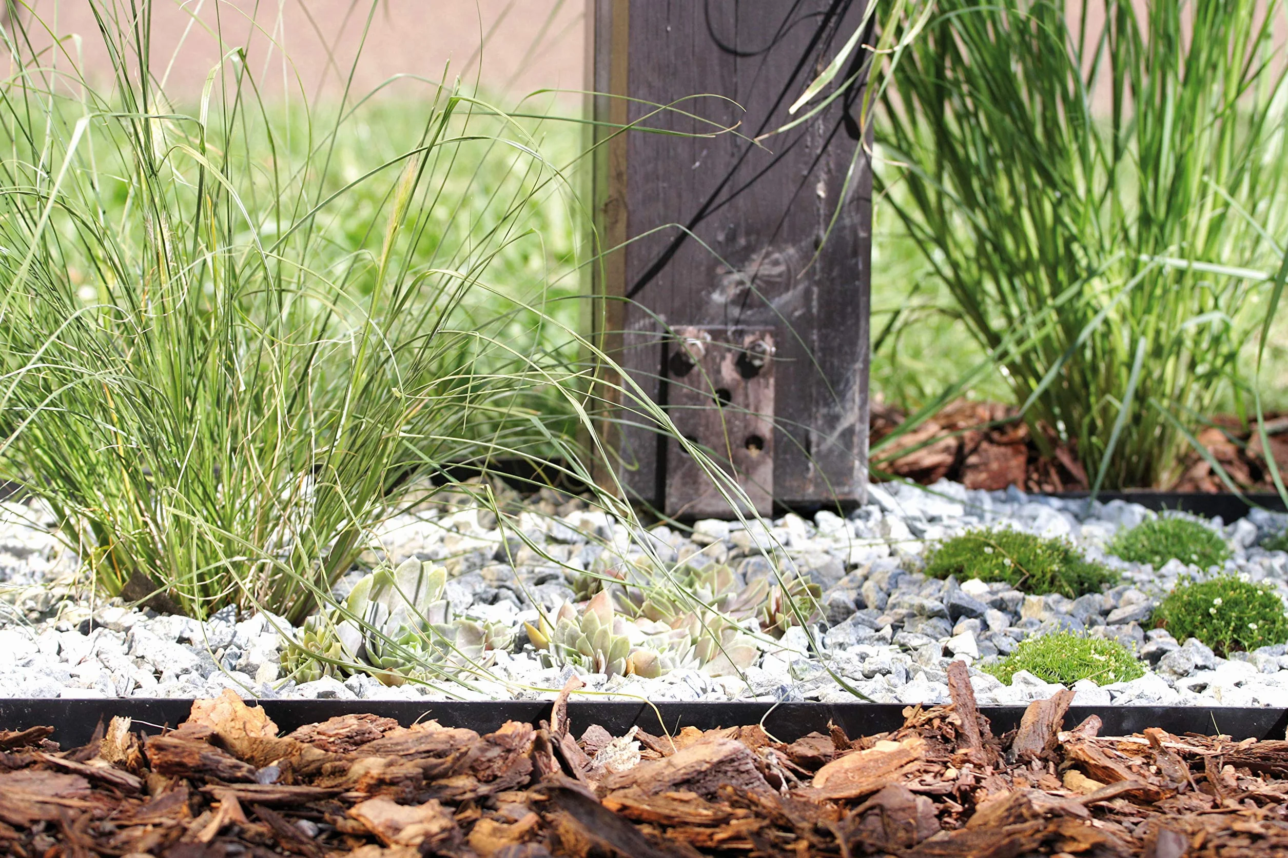 GARDENIX Krawędź trawnika, obrzeże rabatki, obrzeże kostki brukowej, krawędź do koszenia + 3 gwoździe na metr (obrzeże trawnika 45 mm x 80 mm, 8 metrów)