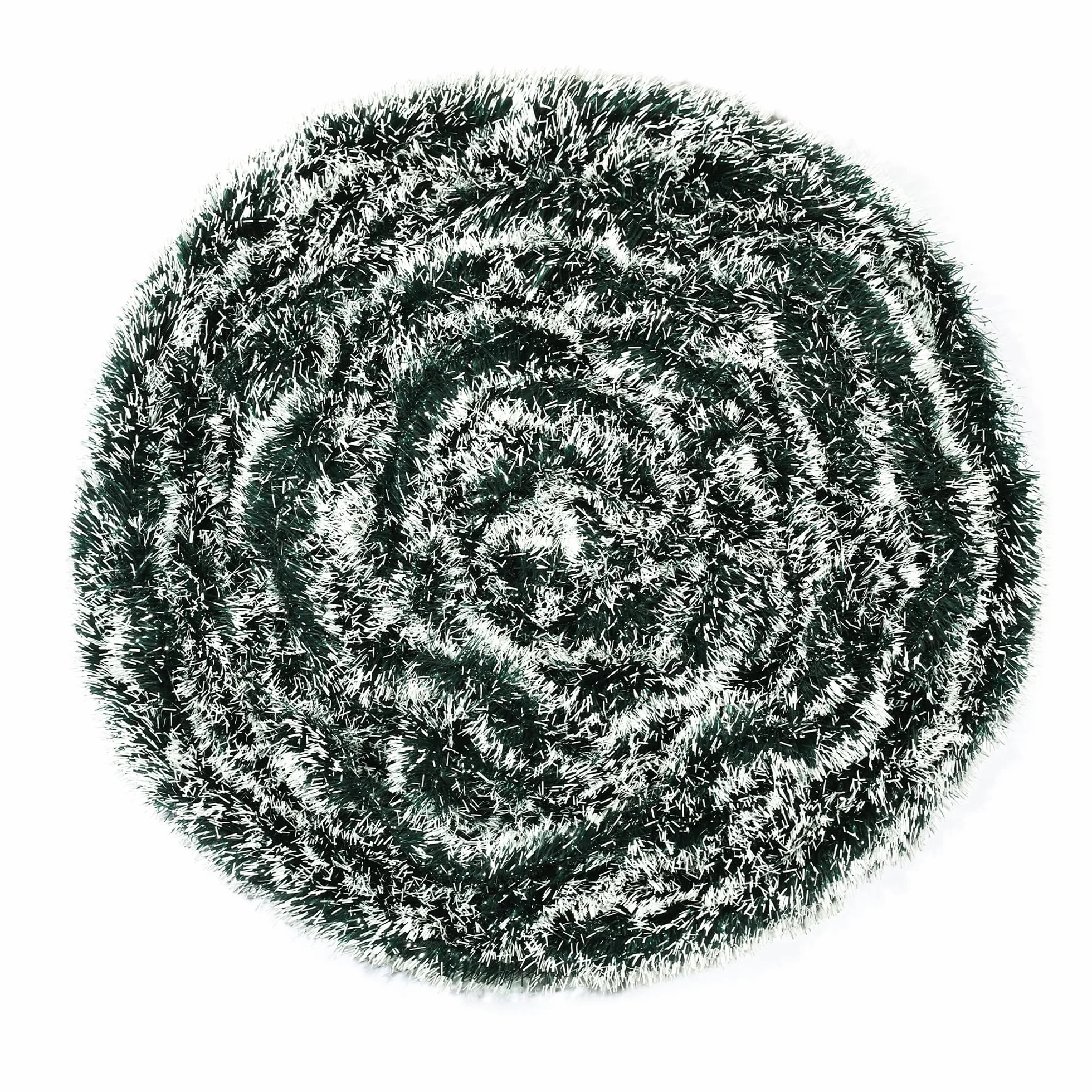 Girlanda Dekoracyjna 15m Zielona, Sztuczna Girlanda z PVC 8,5cm, Elastyczna Girlanda Dekoracyjna do Domu, Ogrodu, Balkonu, Schodów, Stołu i Dekoracji Weselnych