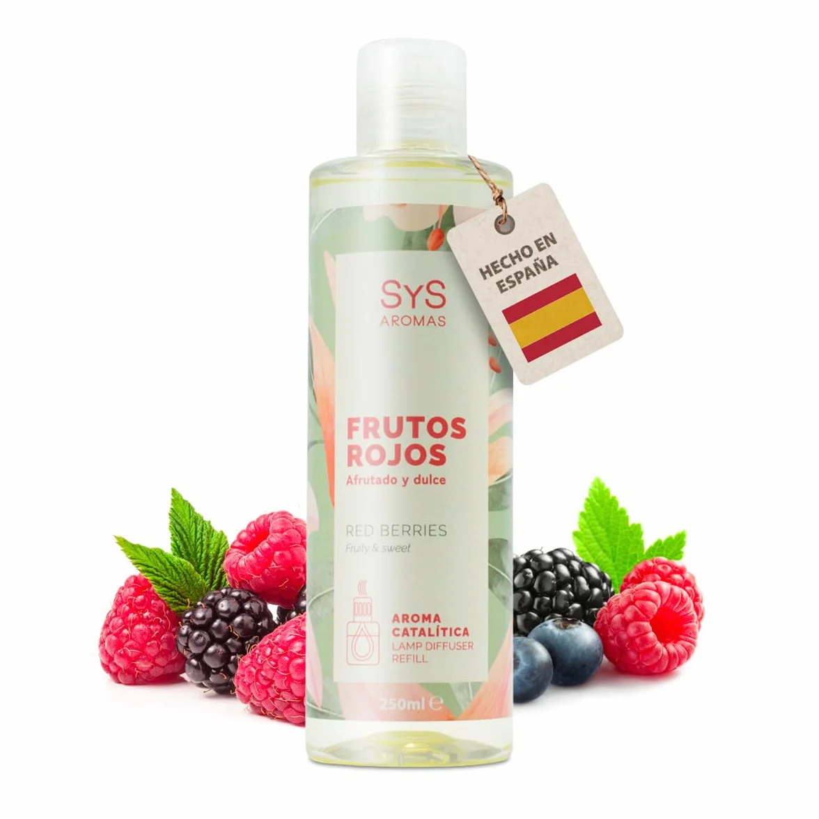 Aroma Lampara Catalitica 250 ml SYS Aromas Red Fruit Nuty Słodkie i owocowe - słodki zapach do użytku w domowej lampie katalitycznej.