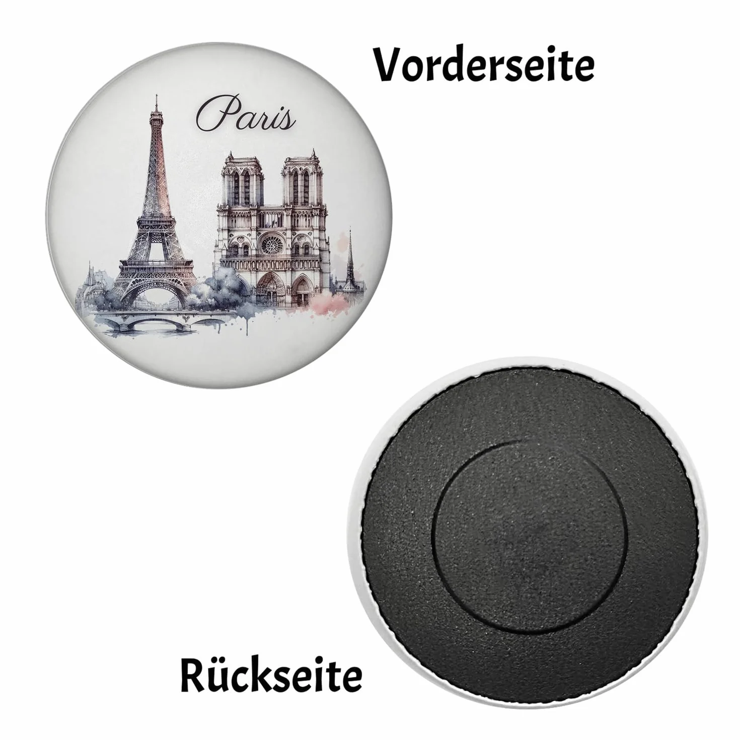 Symbol Paryża magnes okrągła wieża Eiffla Louvre Notre-Dame — pamiątka Paryża z magnesem Sacre Coeur Łuk triumfalny Montmartre Panteon