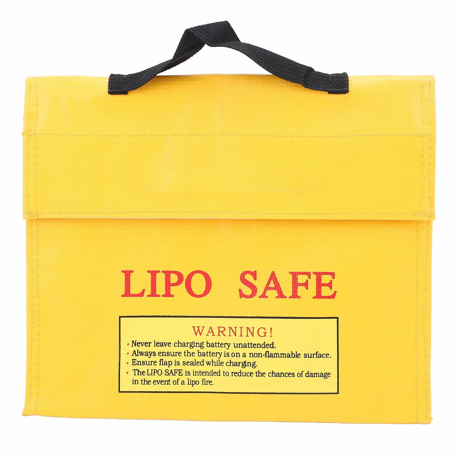 Torba Lipo Safe z Haczykiem i Zamknięciem - Ognioodporna, Przeciwwybuchowa Torba do Przechowywania i Transportu Baterii Lipo