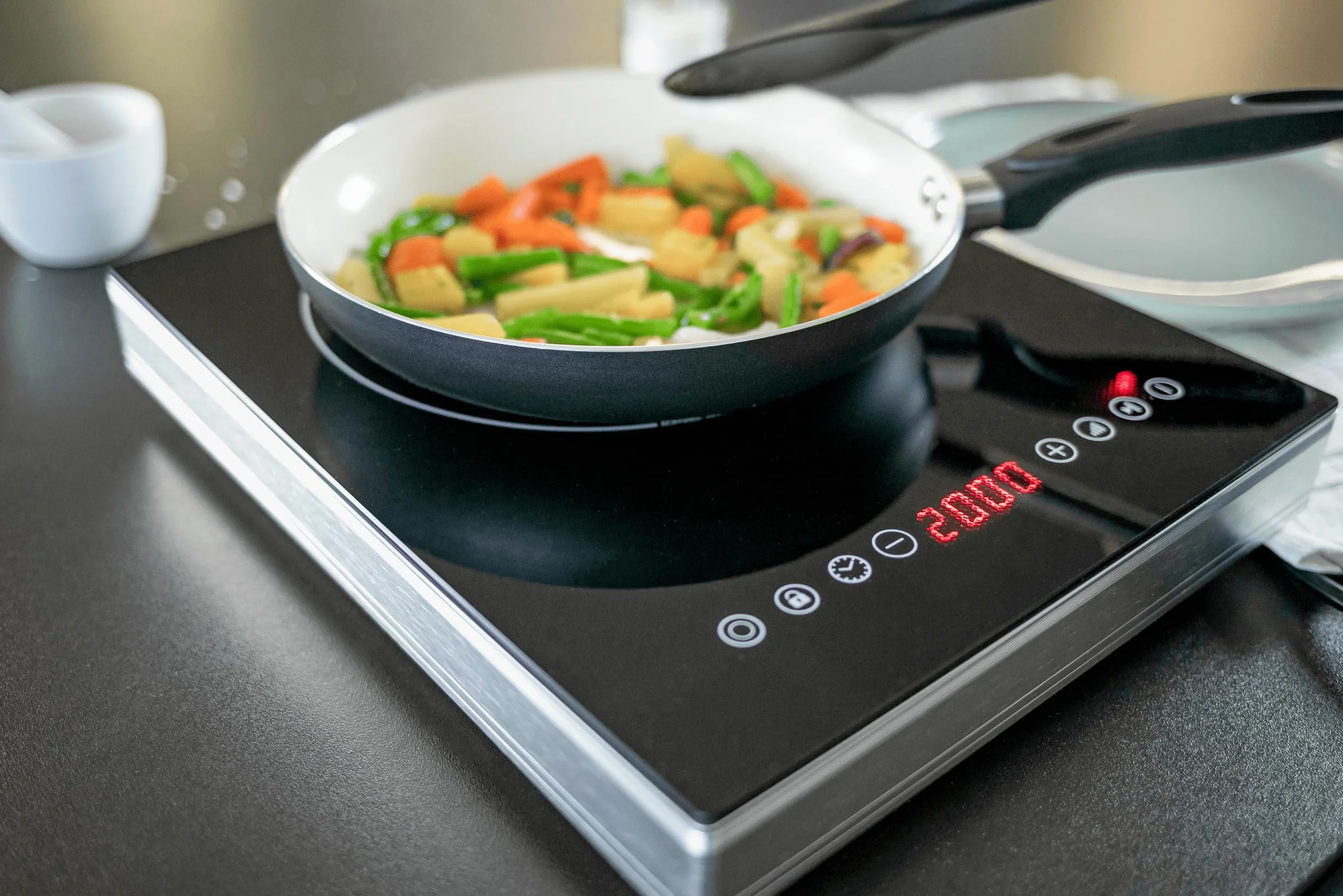 Steb Kochfeld HK 30 2000 W sr/bk
