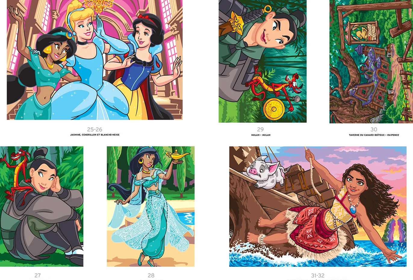 Coloriages mystères Disney - Princesses Tome 2: Colorie les chiffres et découvre l'image
