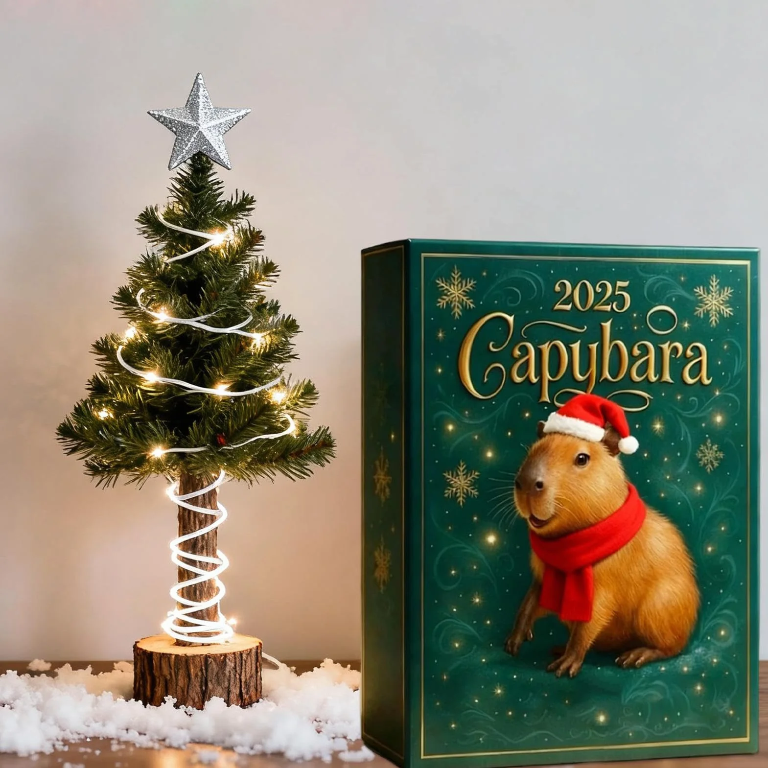 Kalendarz adwentowy Capybara 2025, odliczanie do 24 dni Bo?ego Narodzenia, 24 2D akryl 2025, niespodzianka, prezent na ?wi?ta, urodziny, dla dzieci i doros?ych